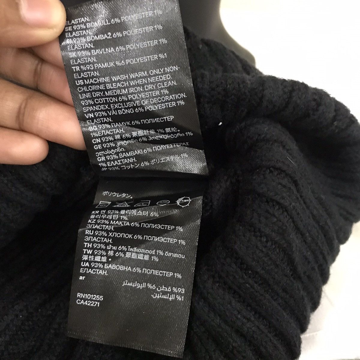 H&M H&M Knit Beanie Hat Size ONE SIZE - 7 Thumbnail