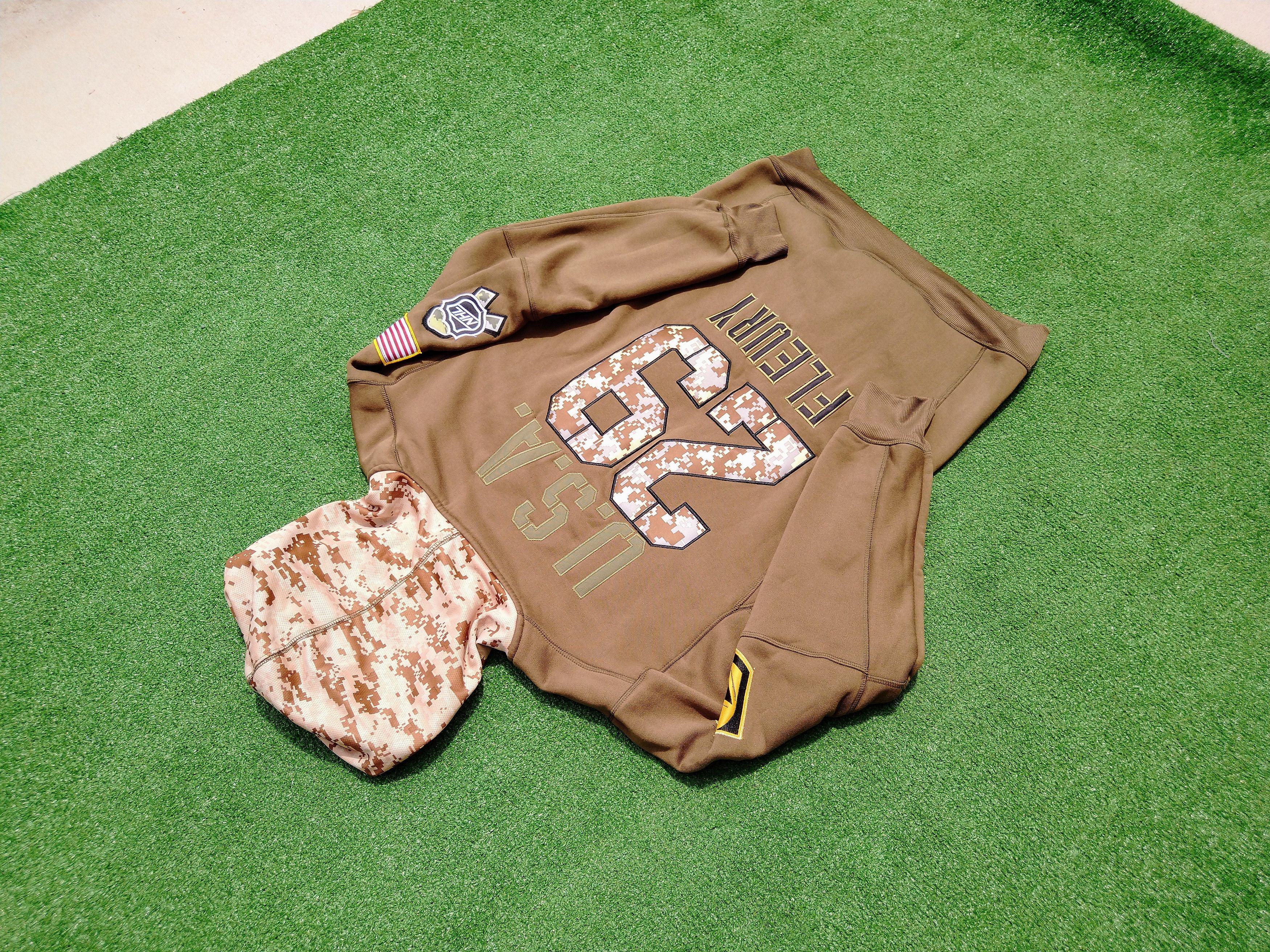 Vegas Golden Knights VGK Camo USA Pullover Hoodie #29 Fleury