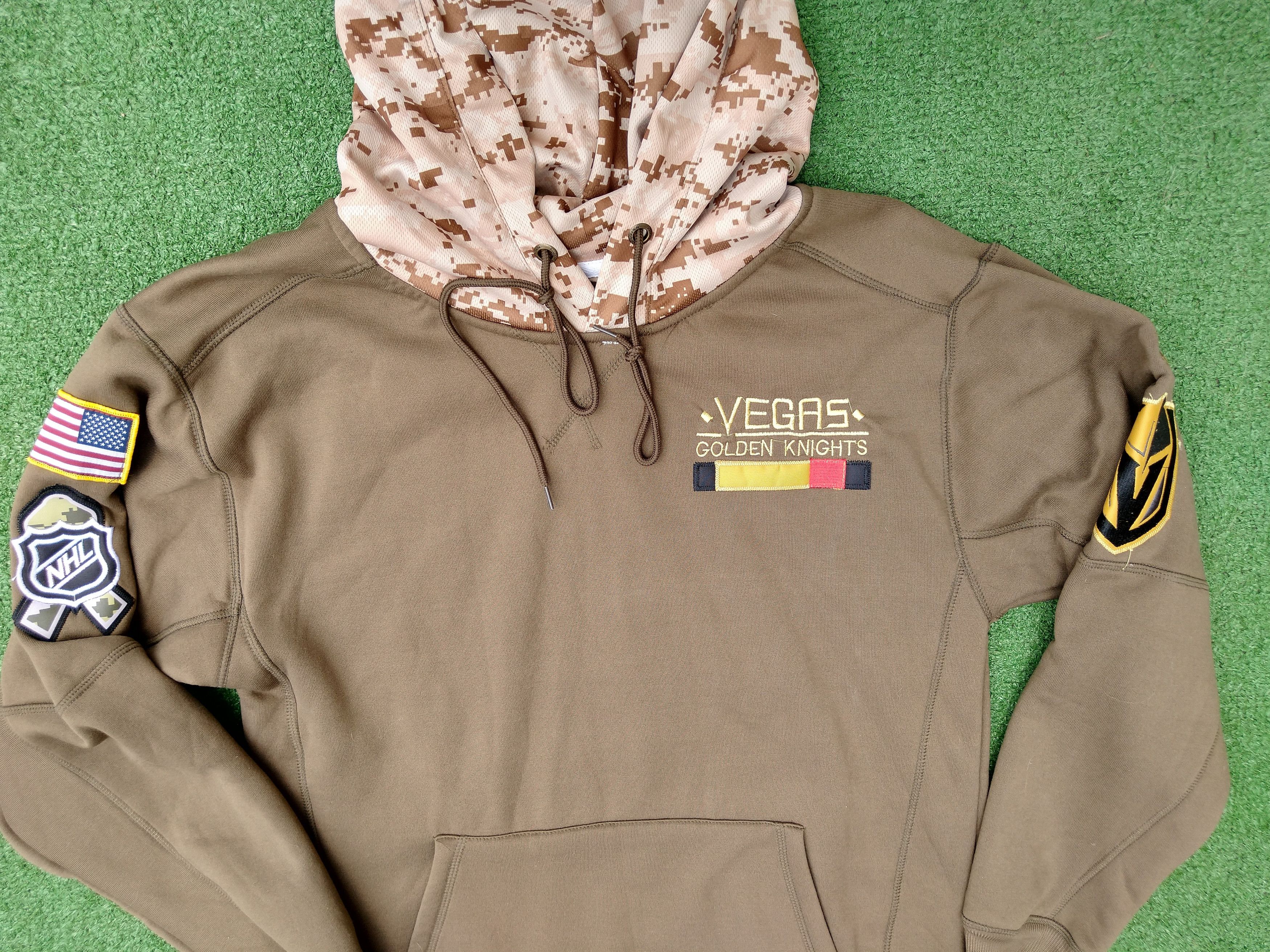 Vegas Golden Knights VGK Camo USA Pullover Hoodie #29 Fleury