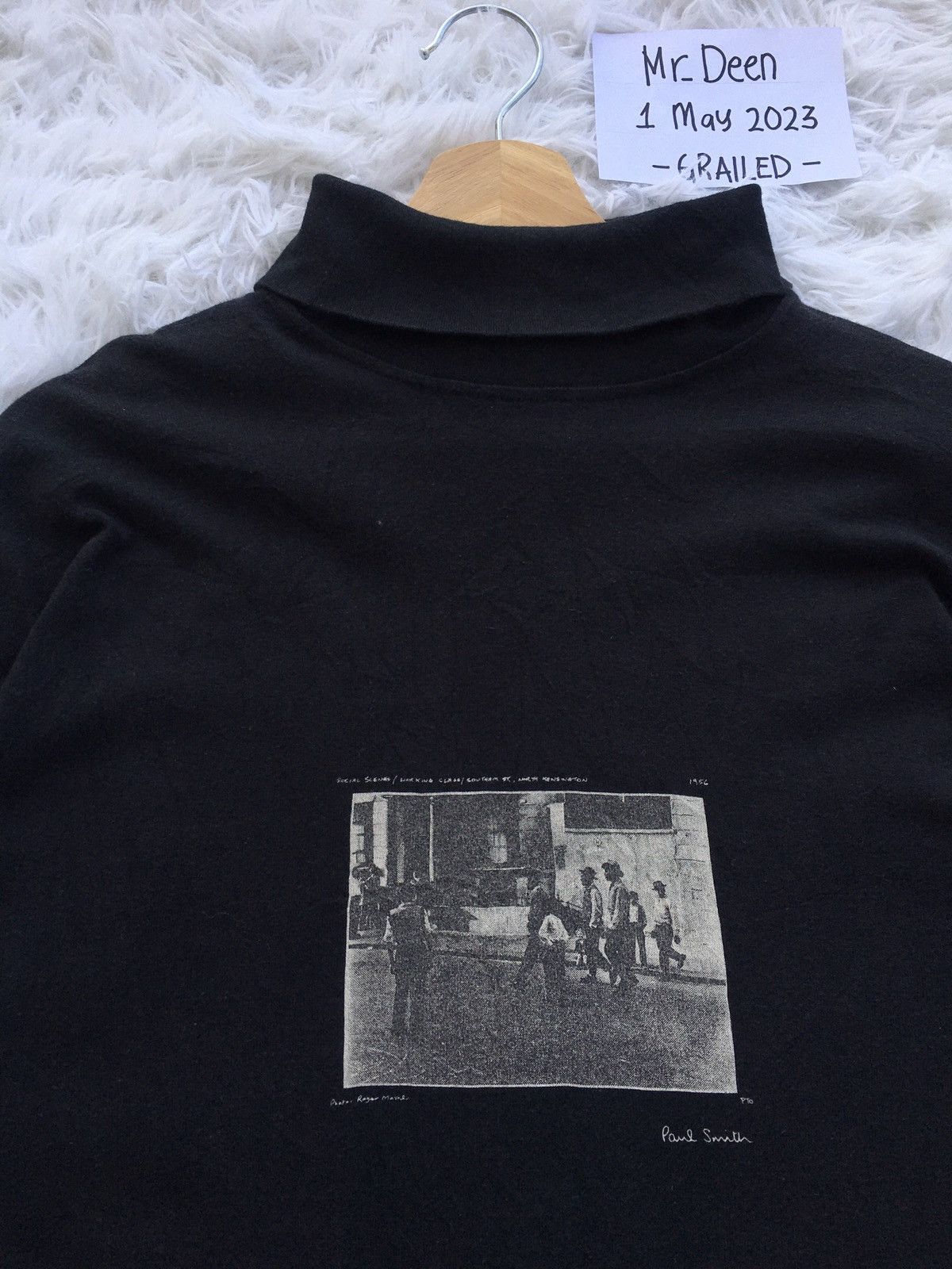 Rare Vintage 90s Paul Smith High Neck Longsleeve Shirt