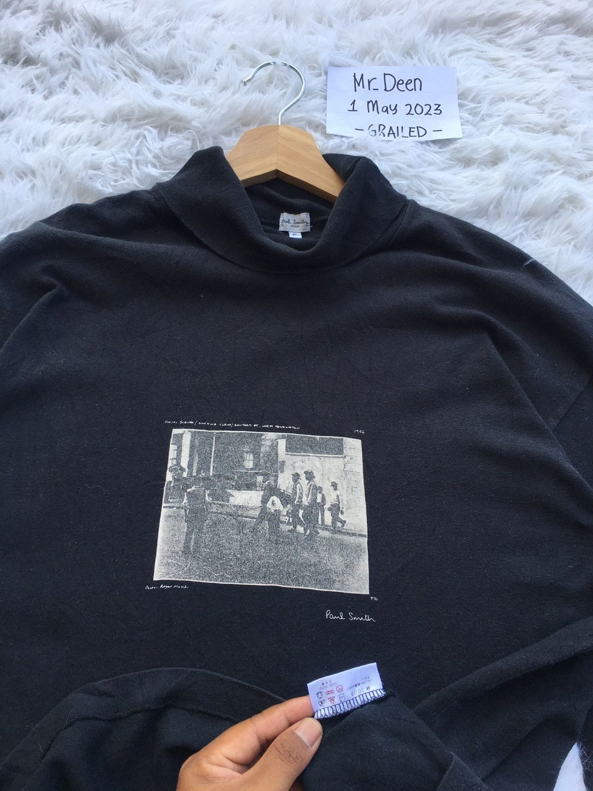 Paul Smith Rare Vintage 90s Paul Smith High Neck Longsleeve Shirt Size US L / EU 52-54 / 3 - 10 Thumbnail