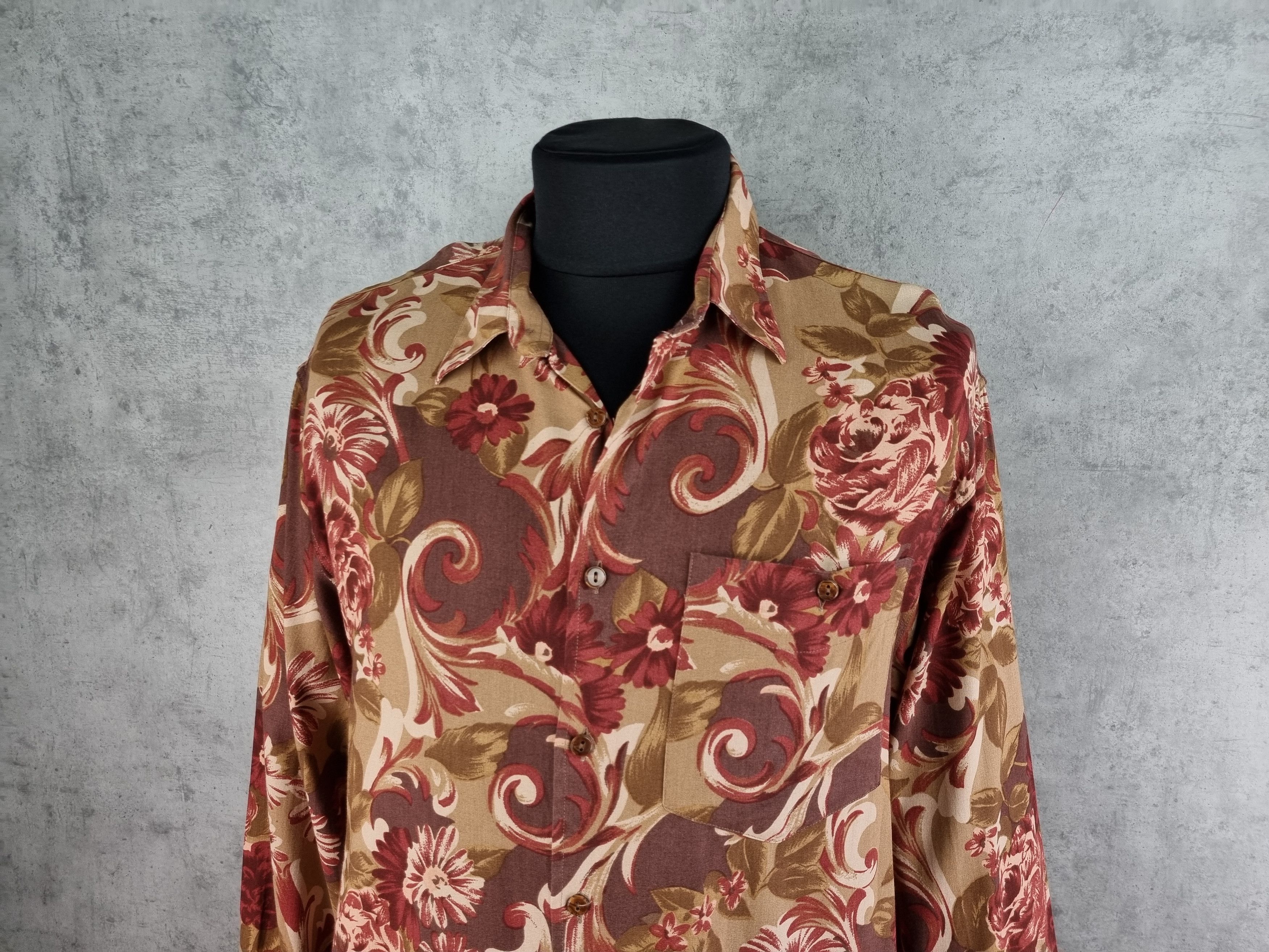Cowboy Equipment Beautiful Viscose Shirt made in Italy DRIES VAN NOTEN Style Size US L / EU 52-54 / 3 - 3 Thumbnail