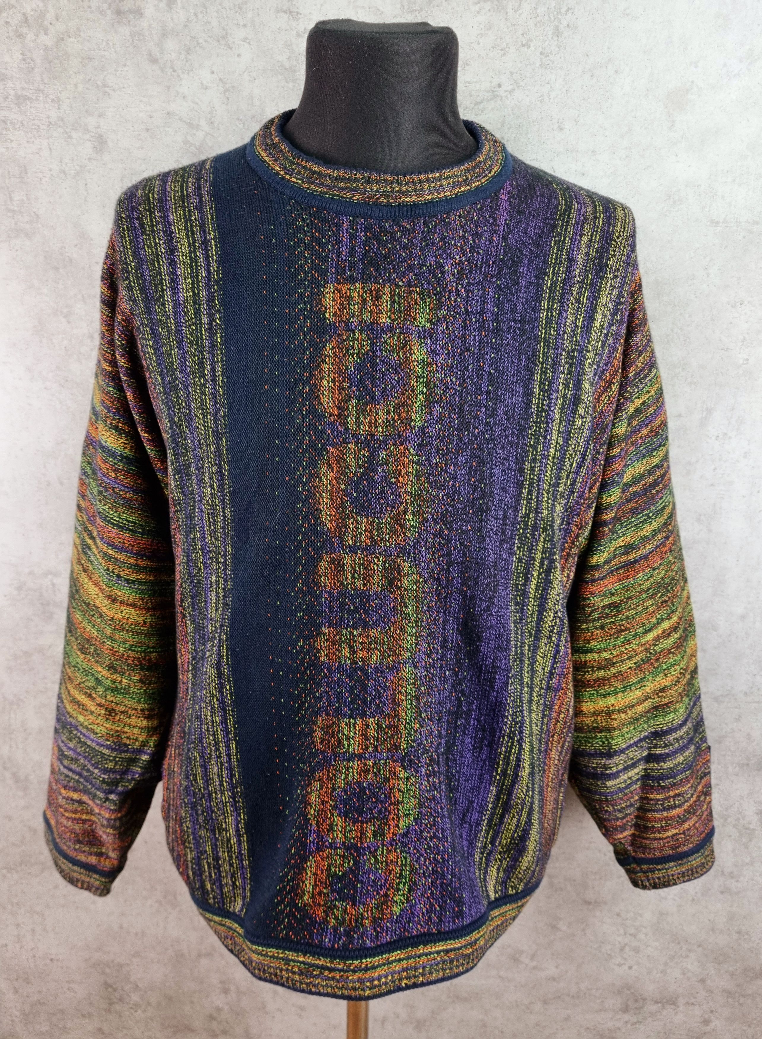 Carlo Colucci Carlo Colucci multicolor knitted crochet oversized sweater Size US M / EU 48-50 / 2 - 1 Thumbnail