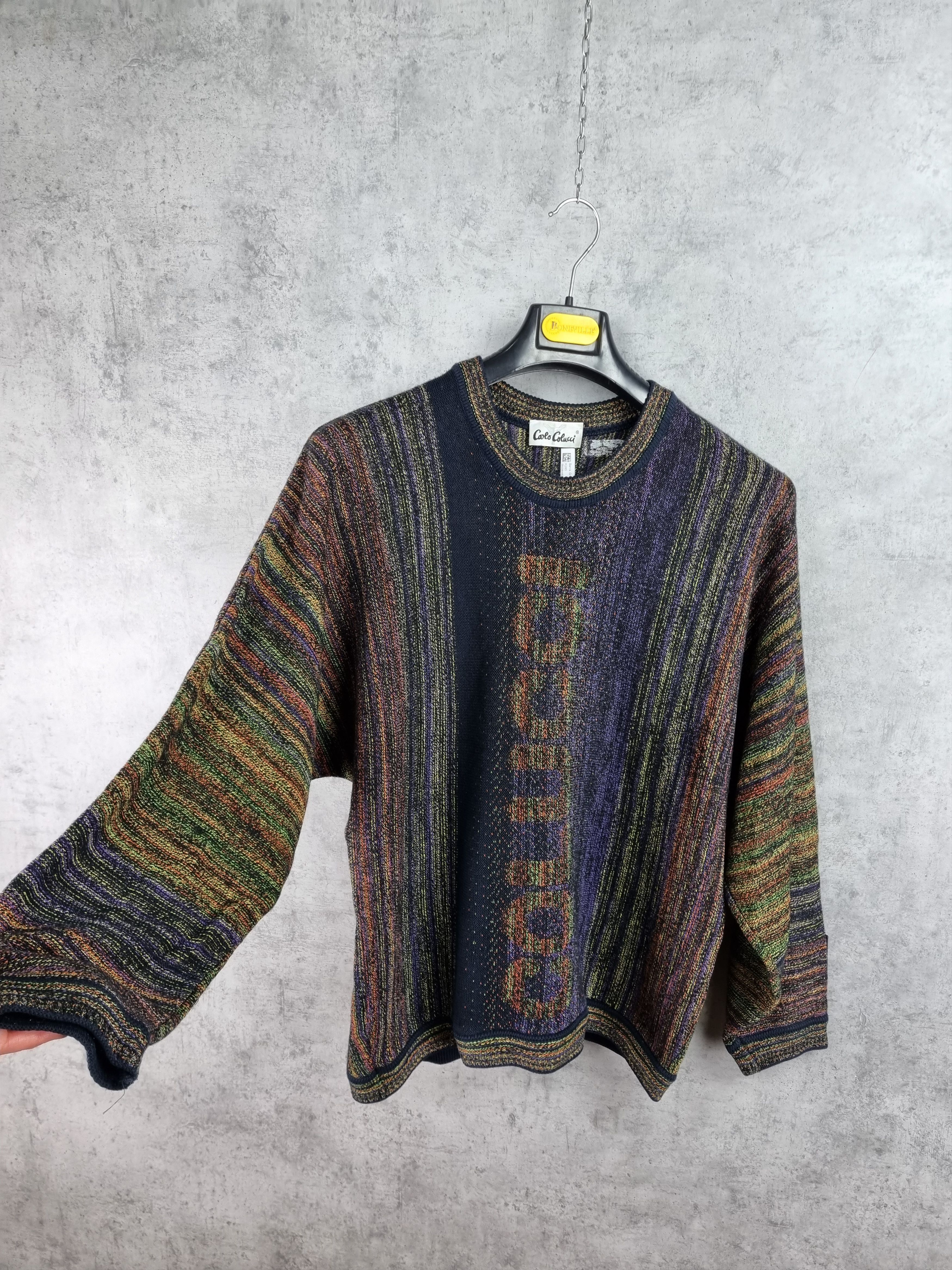 Carlo Colucci Carlo Colucci multicolor knitted crochet oversized sweater Size US M / EU 48-50 / 2 - 17 Thumbnail