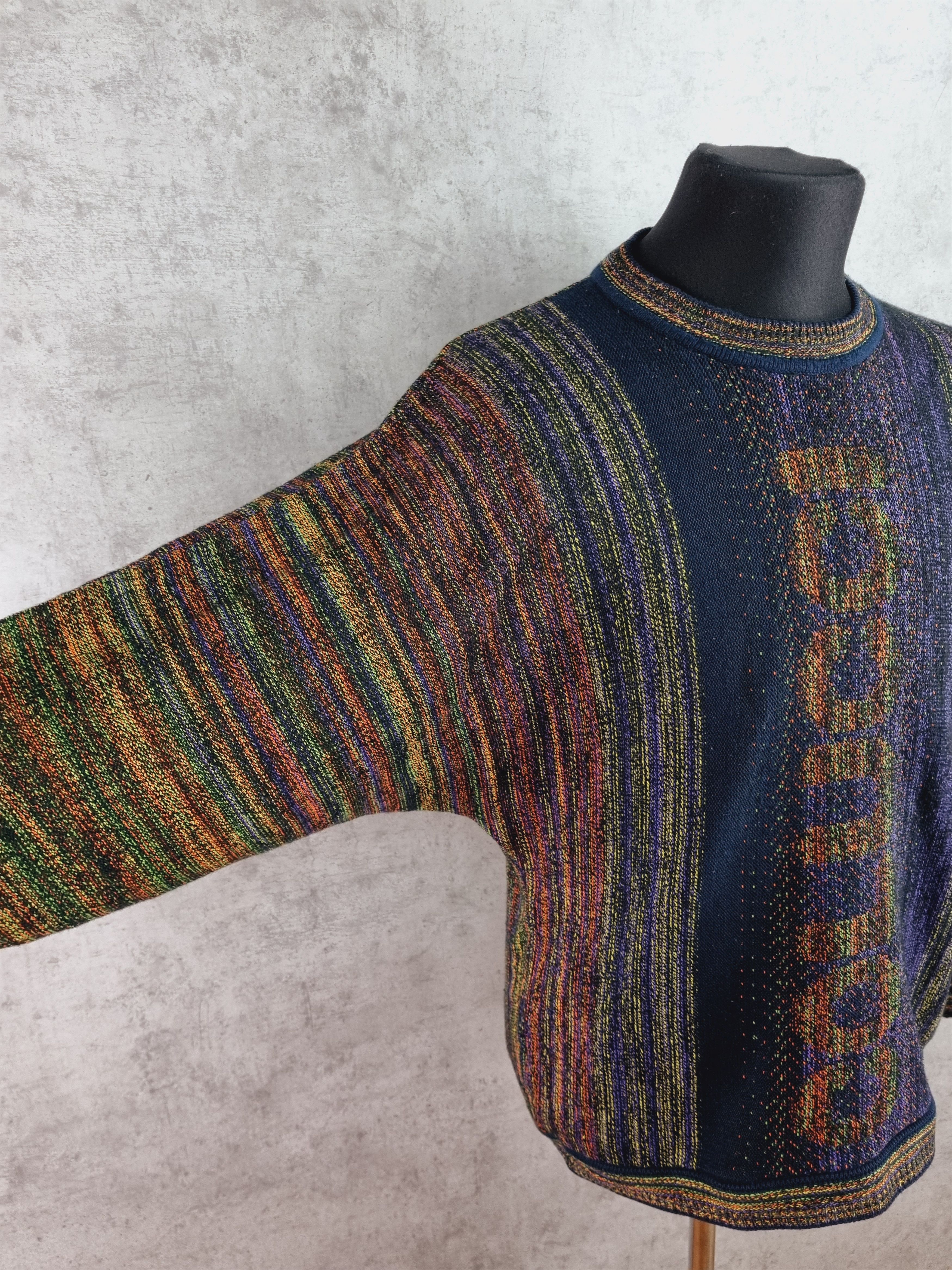 Carlo Colucci Carlo Colucci multicolor knitted crochet oversized sweater Size US M / EU 48-50 / 2 - 7 Thumbnail