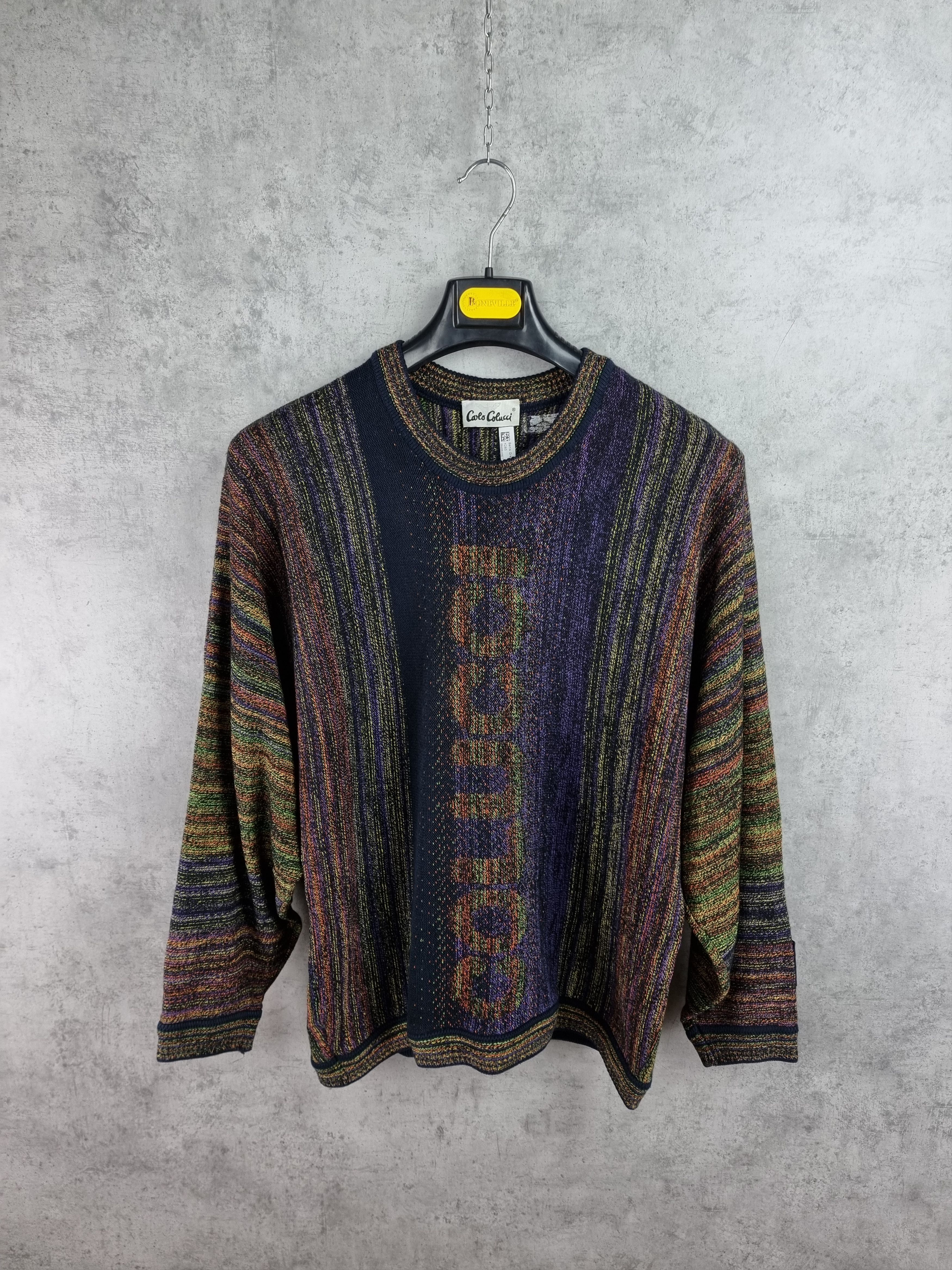 Carlo Colucci Carlo Colucci multicolor knitted crochet oversized sweater Size US M / EU 48-50 / 2 - 18 Thumbnail