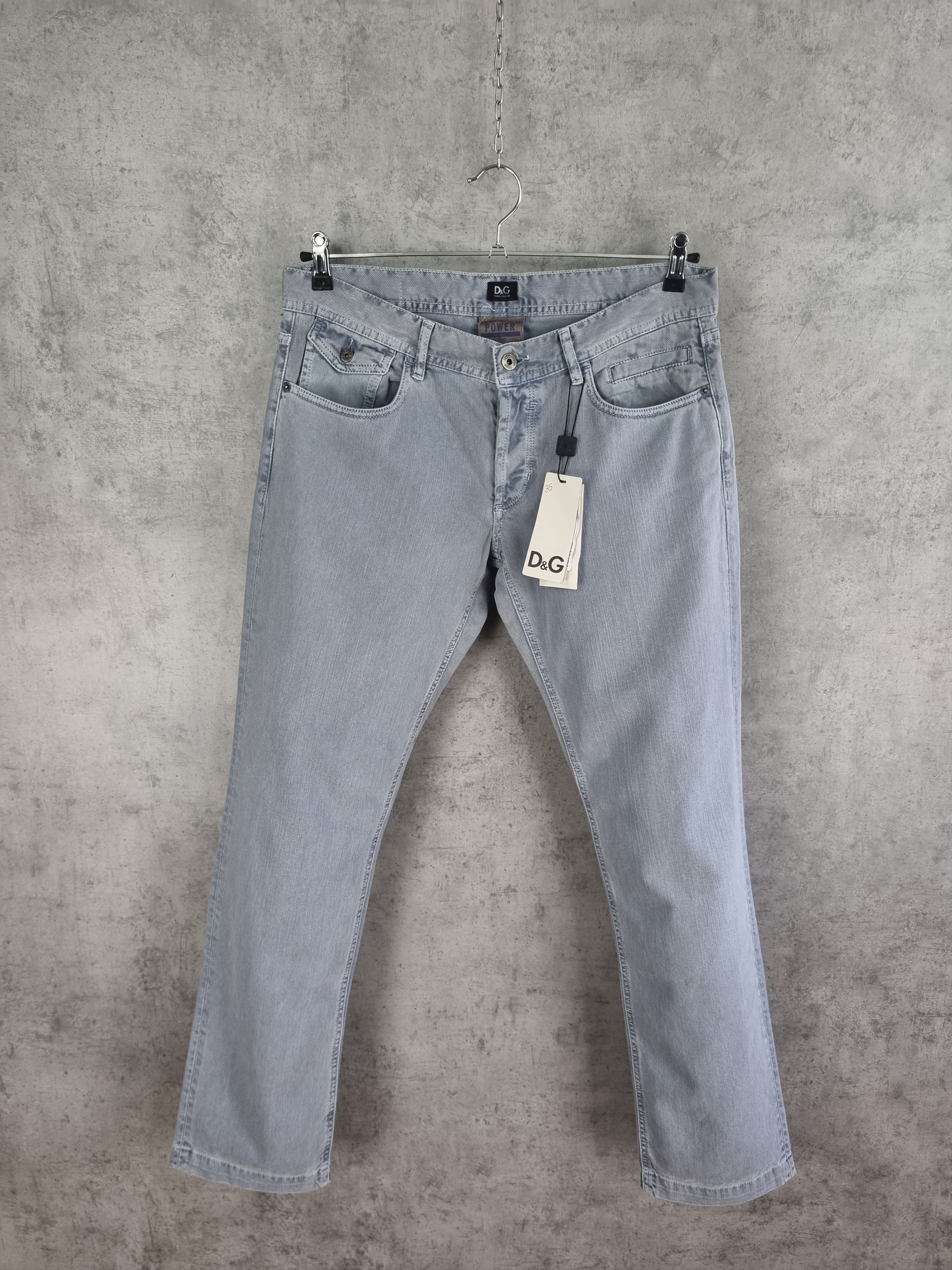 Dolce & Gabbana New Dolce Gabbana Power Ash Gray Denim Jeans Size US 33 - 1 Thumbnail