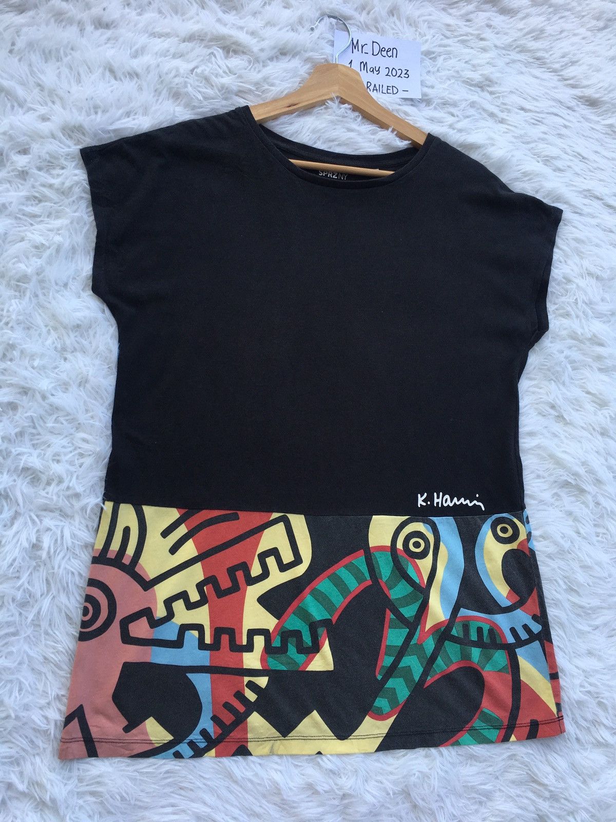 Keith Haring Rare Keith Haring SPRZNY TShirt Size L / US 10 / IT 46 - 2 Thumbnail