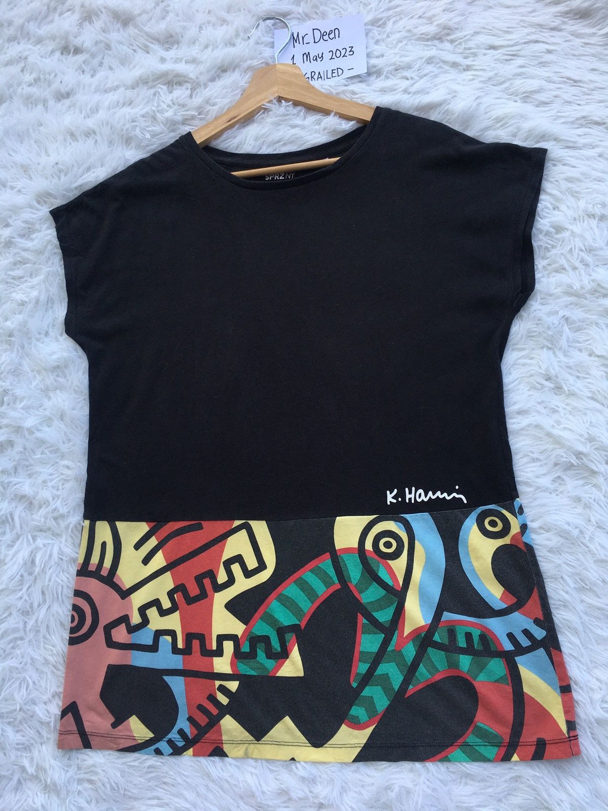 Keith Haring Rare Keith Haring SPRZNY TShirt Size L / US 10 / IT 46 - 3 Thumbnail