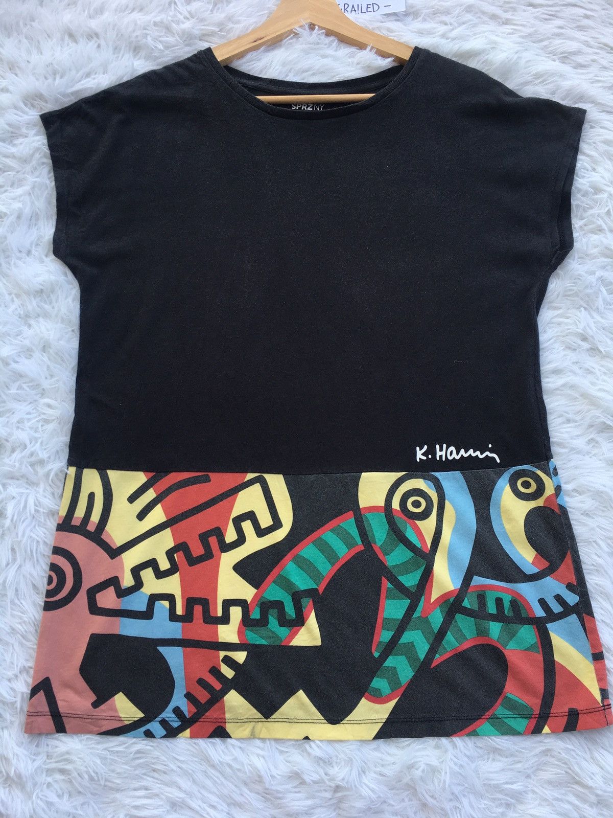 Keith Haring Rare Keith Haring SPRZNY TShirt Size L / US 10 / IT 46 - 4 Thumbnail