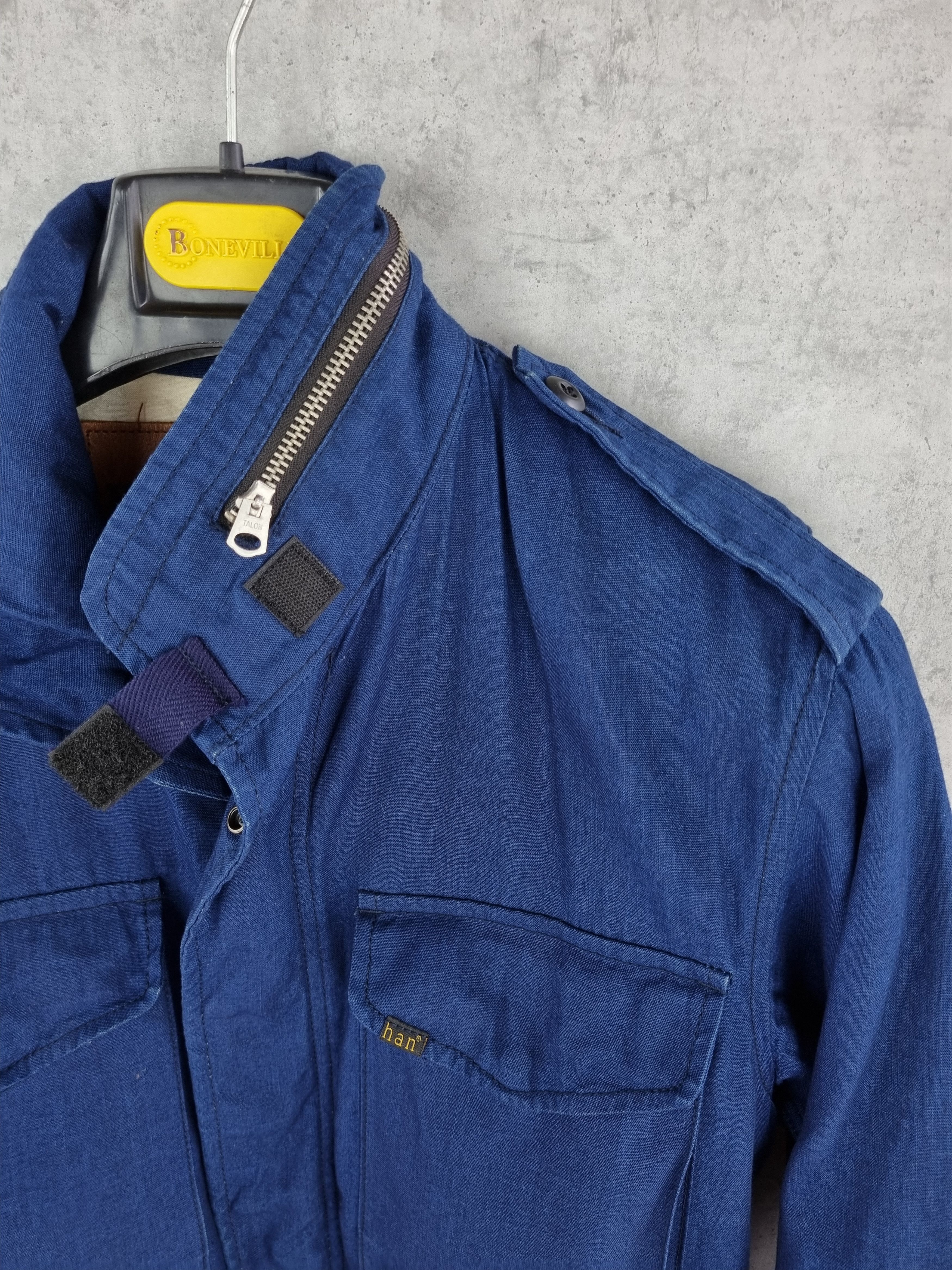 Han Kjobenhavn Rare HAN Field Jacket Military Blue Navy soft fabrics Size US M / EU 48-50 / 2 - 19 Thumbnail