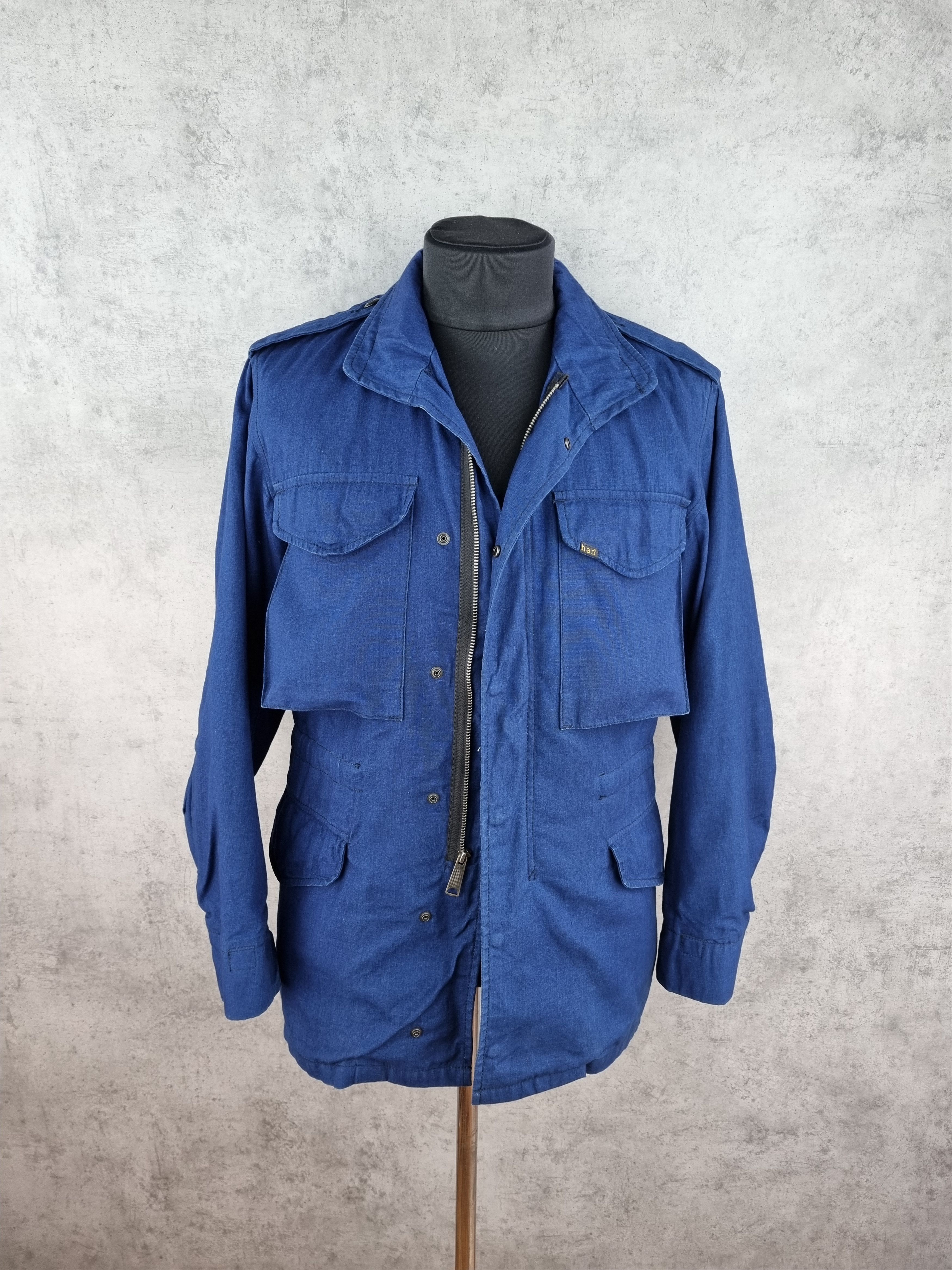 Han Kjobenhavn Rare HAN Field Jacket Military Blue Navy soft fabrics Size US M / EU 48-50 / 2 - 2 Thumbnail