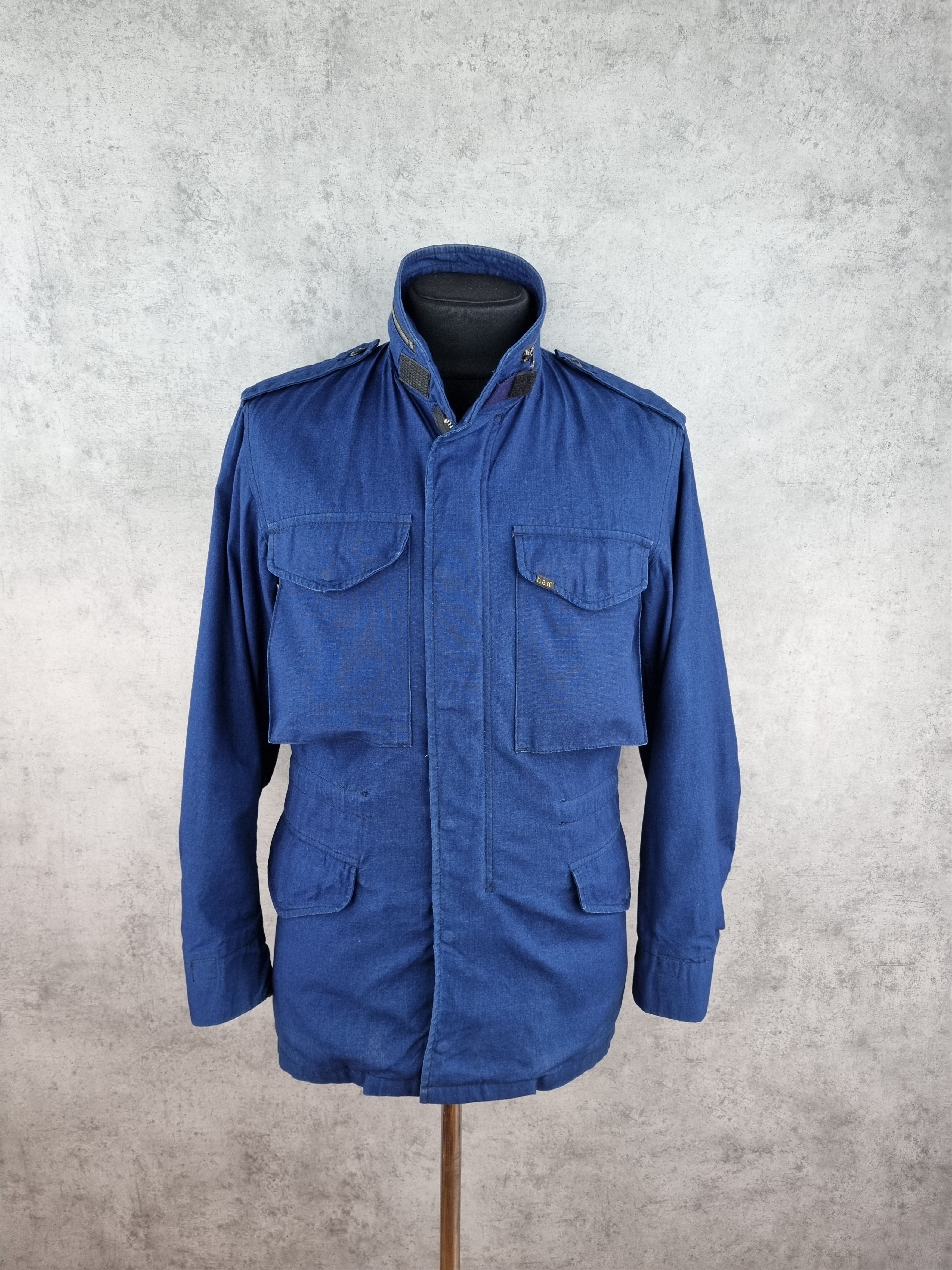 Han Kjobenhavn Rare HAN Field Jacket Military Blue Navy soft fabrics Size US M / EU 48-50 / 2 - 1 Thumbnail