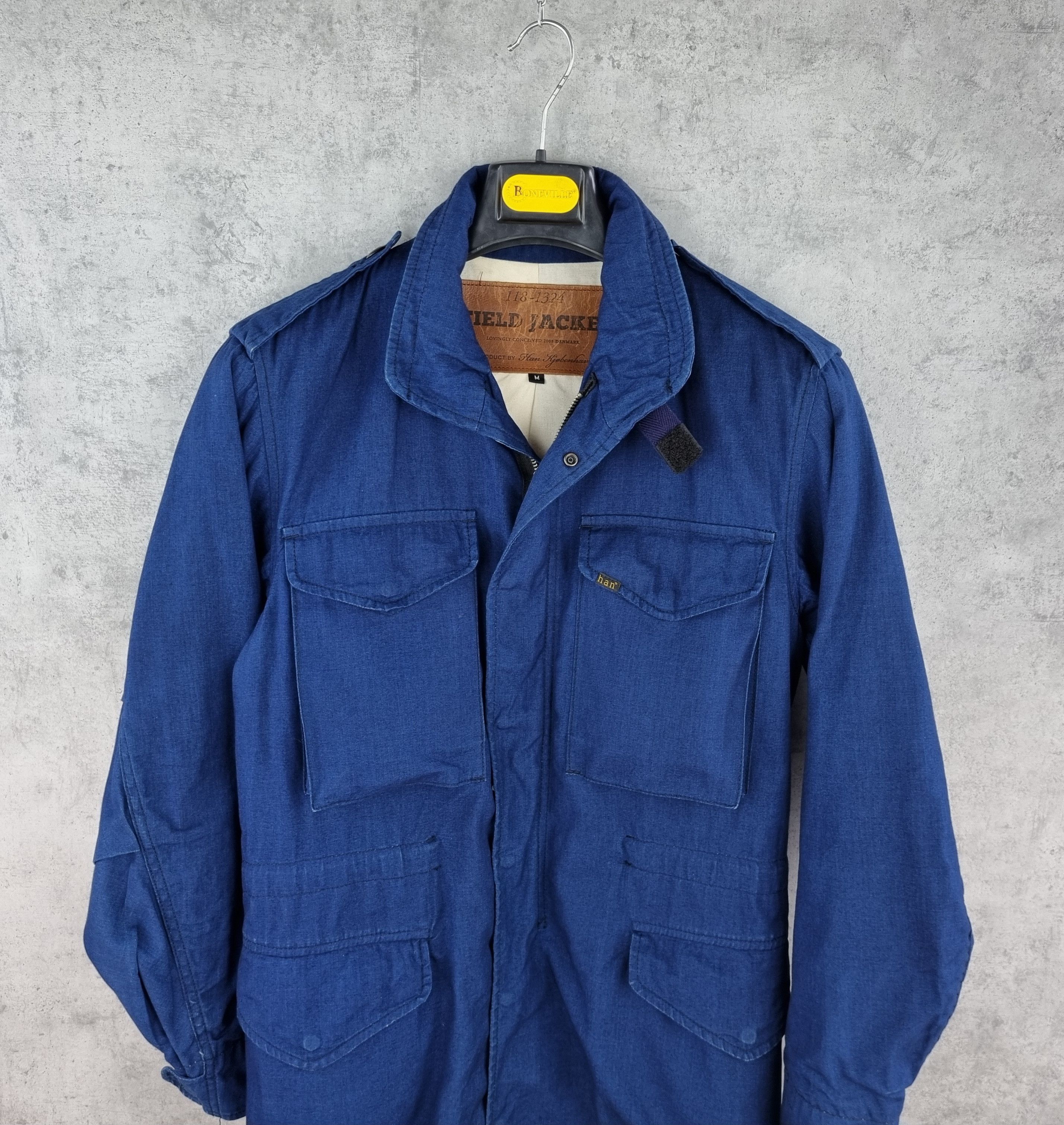 Han Kjobenhavn Rare HAN Field Jacket Military Blue Navy soft fabrics Size US M / EU 48-50 / 2 - 22 Thumbnail