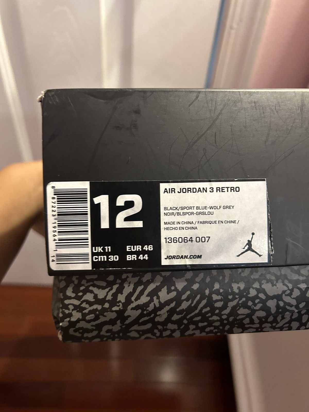 Jordan Brand Air Jordan 3 Retro 'Fire Red' 2022 Size US 12 / EU 45 - 7 Thumbnail