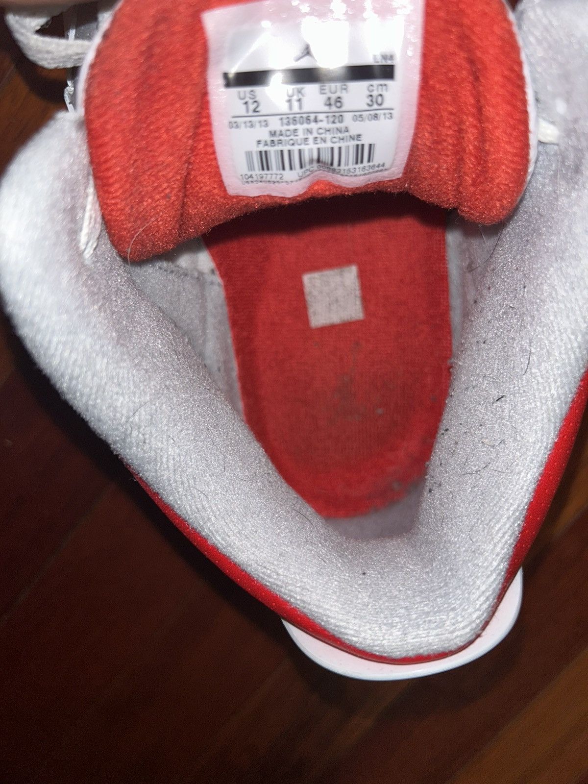 Jordan Brand Air Jordan 3 Retro 'Fire Red' 2022 Size US 12 / EU 45 - 6 Thumbnail