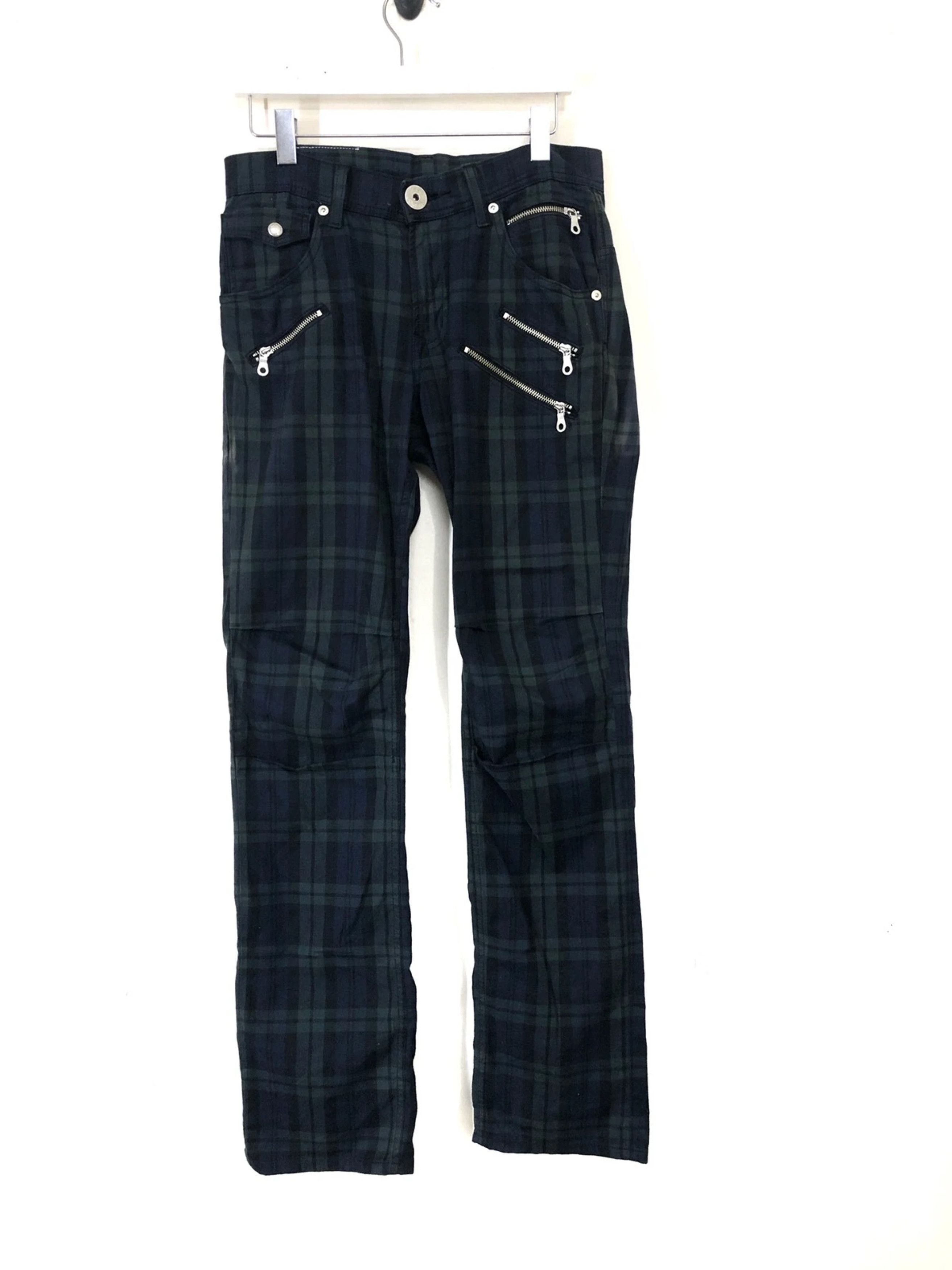 Lee Vintage Lee Checkered Multi Zipper Tactical Pants Multi Size US 33 - 2 Thumbnail