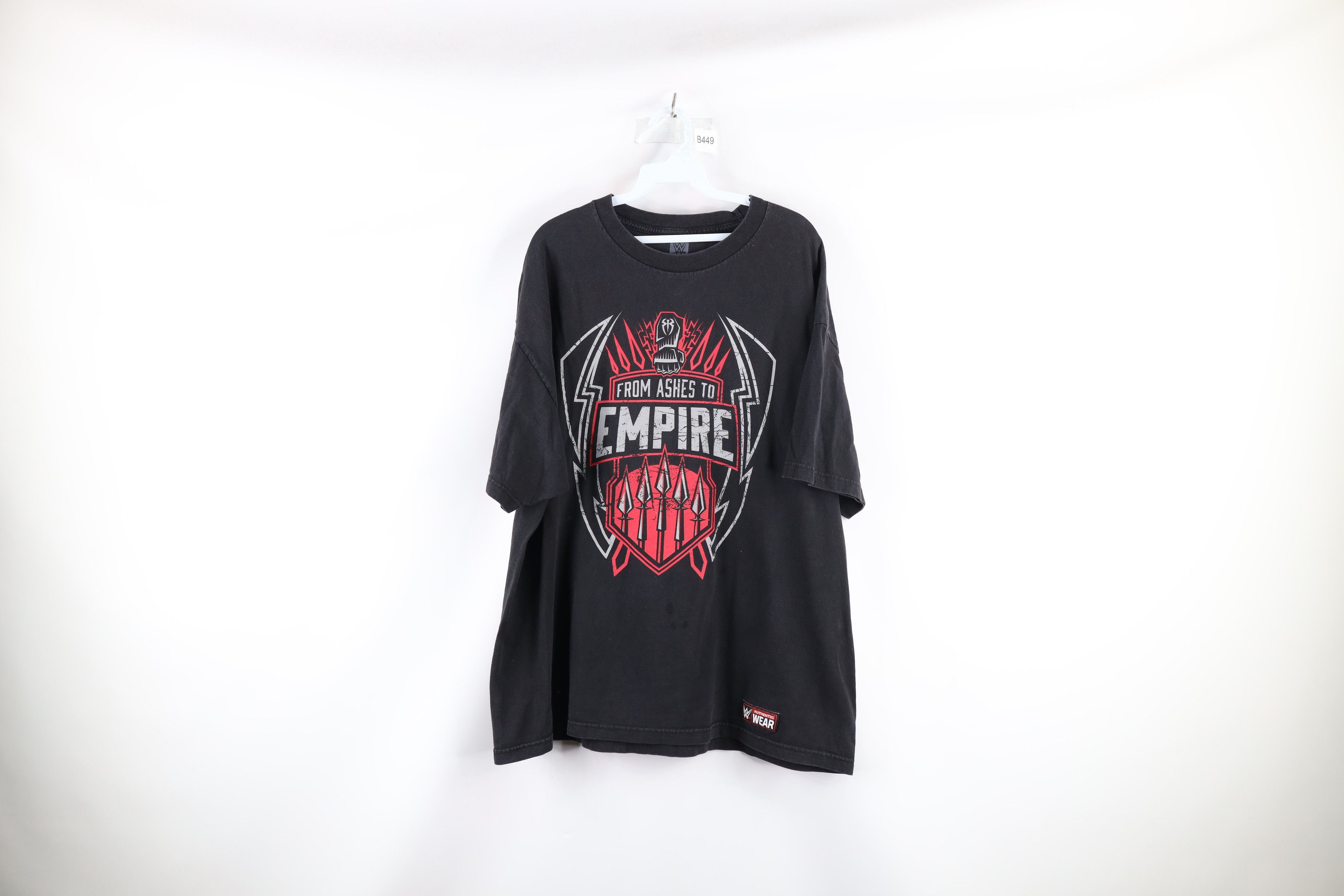 Vintage Y2K WWE Roman Reigns Wrestling Short Sleeve T-Shirt Black Size US XXL / EU 58 / 5 - 1 Thumbnail