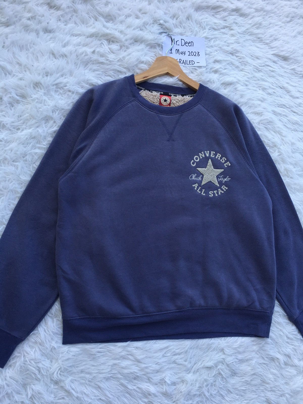 Converse Vintage Converse All Star Chuck Taylor Sweatshirt Size US L / EU 52-54 / 3 - 3 Thumbnail