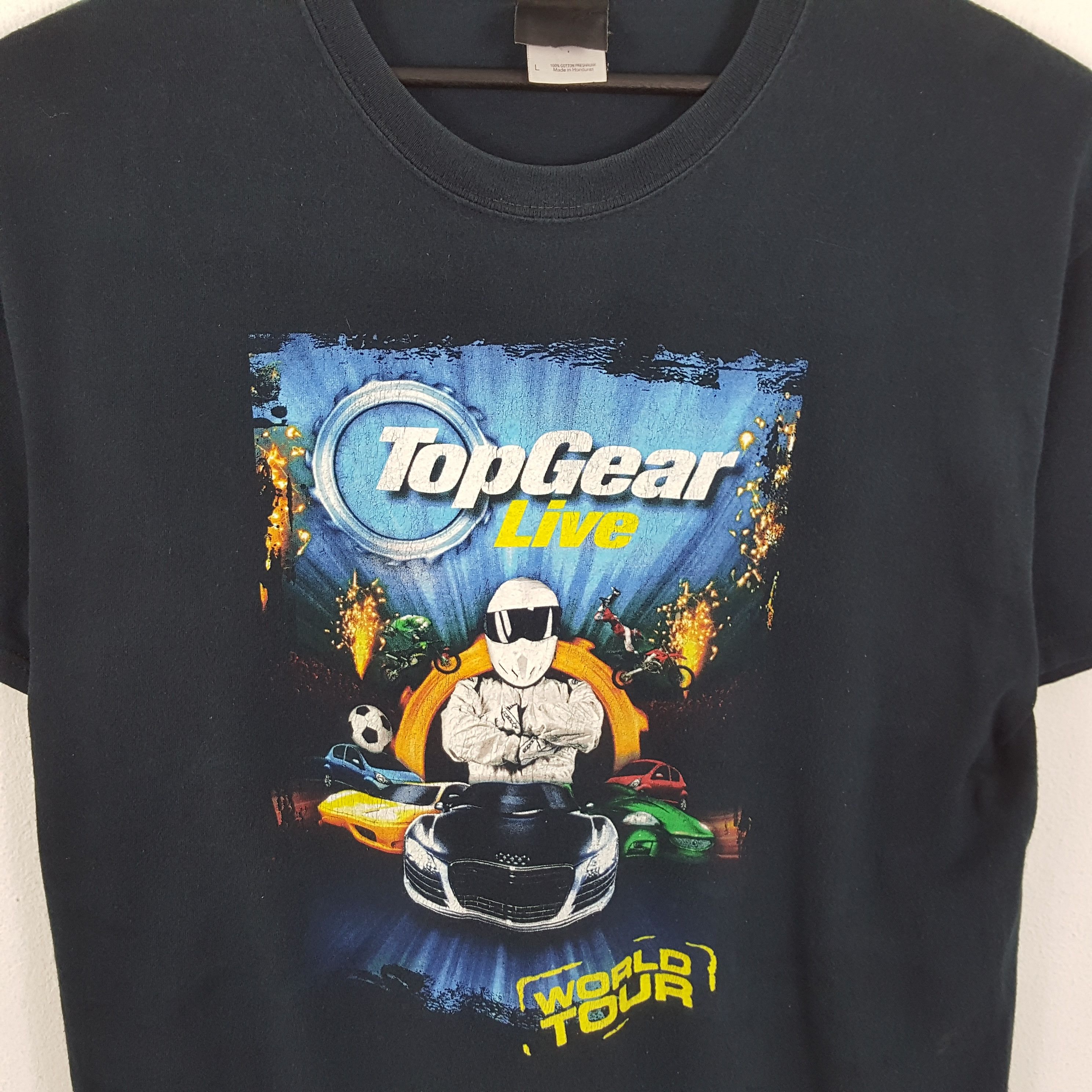 Band Tees × Vintage Racing Cars TOPGEAR LIVE WORLD TOUR Vintage Tshirt Size US L / EU 52-54 / 3 - 2 Thumbnail