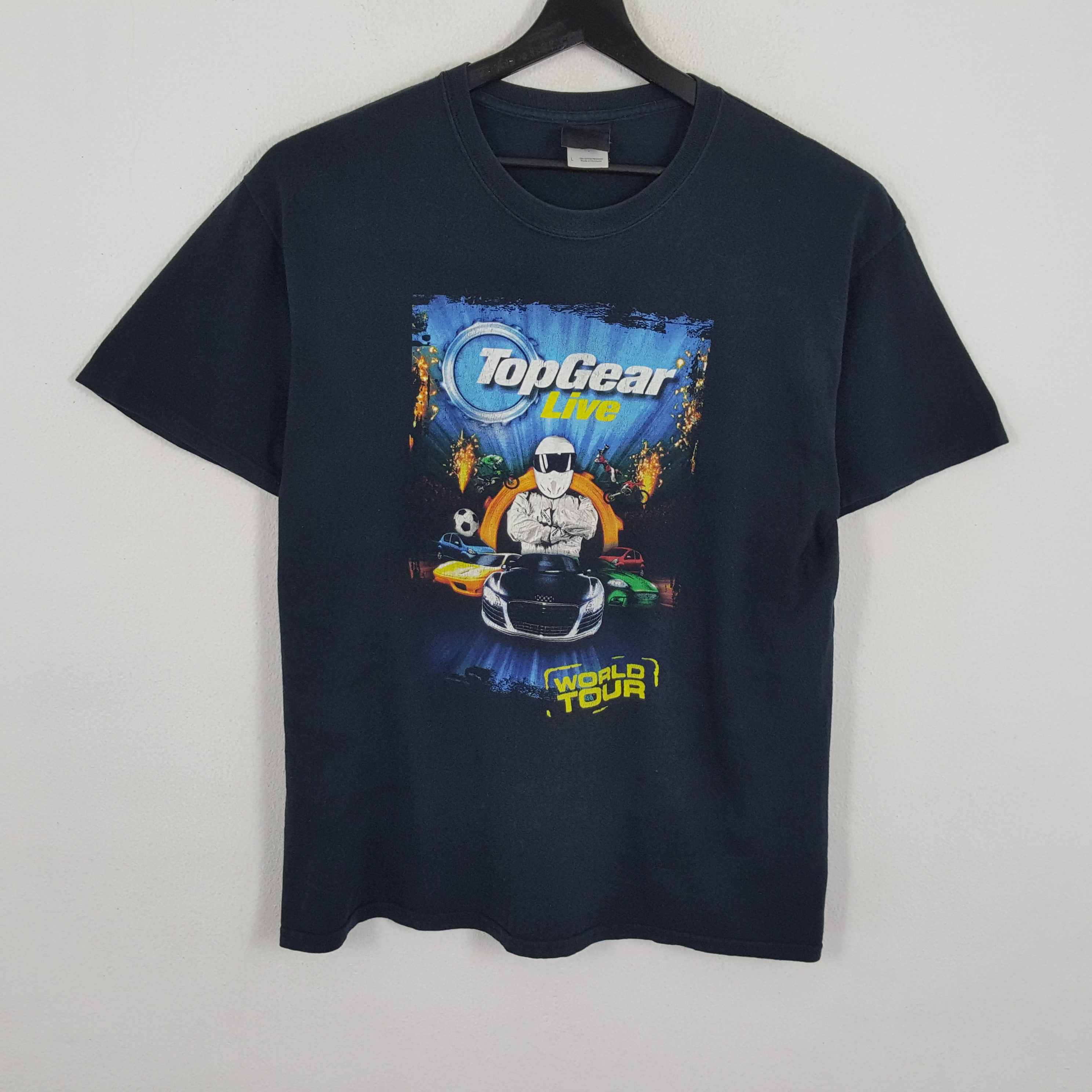 Band Tees × Vintage Racing Cars TOPGEAR LIVE WORLD TOUR Vintage Tshirt Size US L / EU 52-54 / 3 - 1 Thumbnail