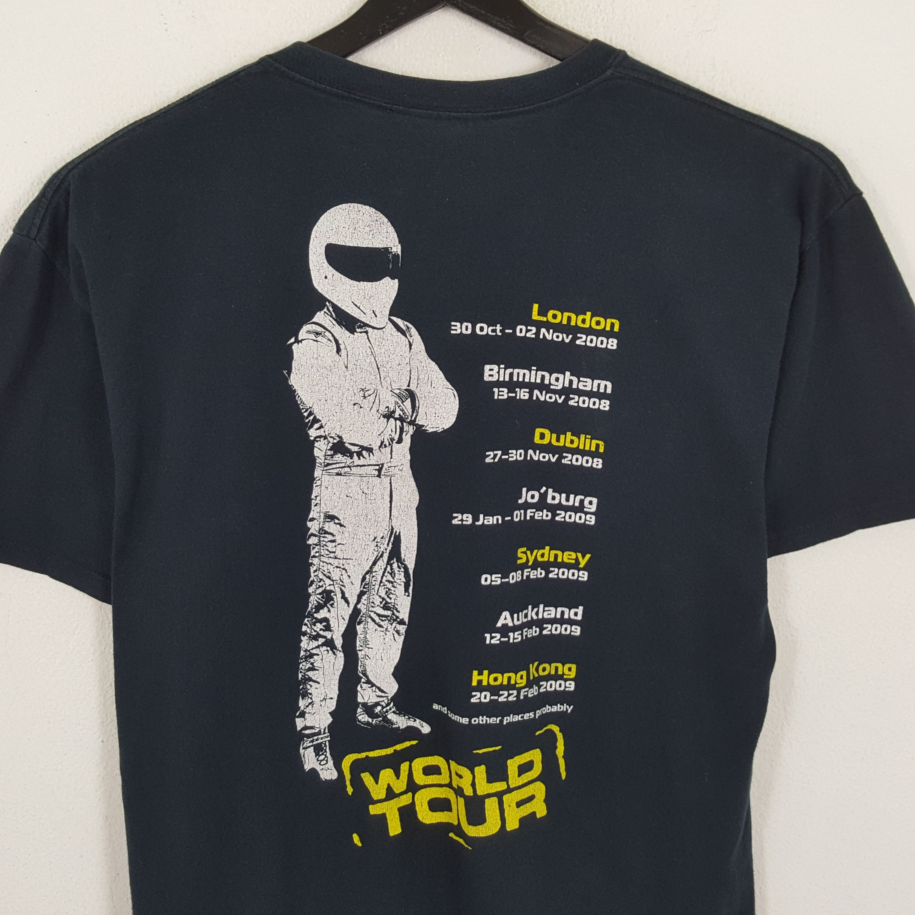 Band Tees × Vintage Racing Cars TOPGEAR LIVE WORLD TOUR Vintage Tshirt Size US L / EU 52-54 / 3 - 4 Thumbnail