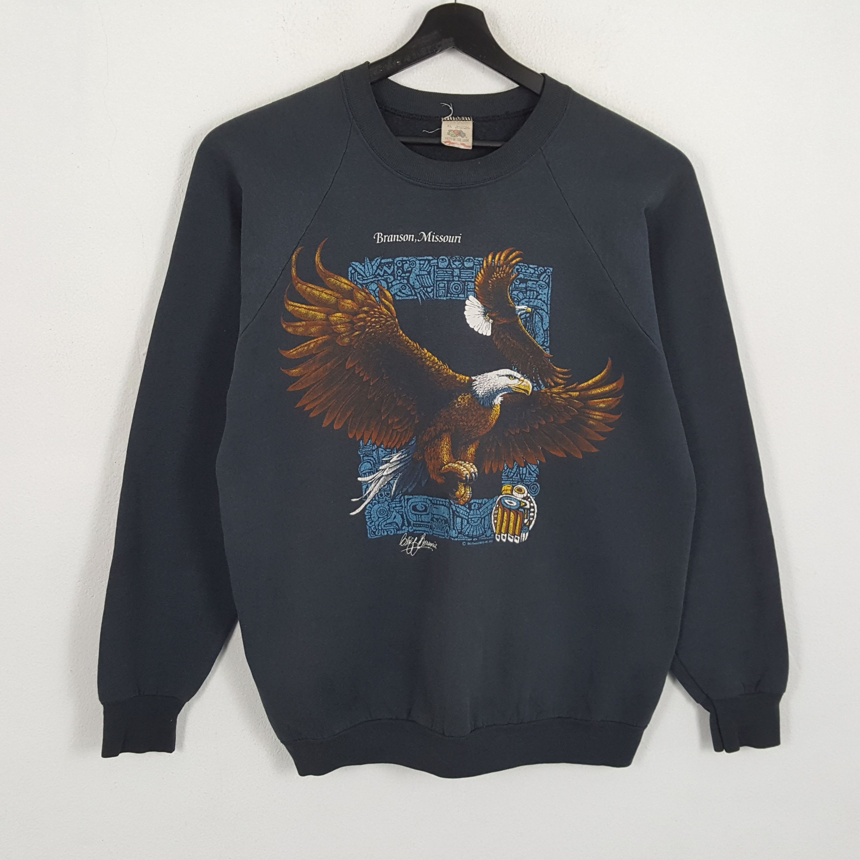 Vintage Eagle Big Print BRANSON MISSOURI Vintage Sweatshirt Size US M / EU 48-50 / 2 - 1 Thumbnail