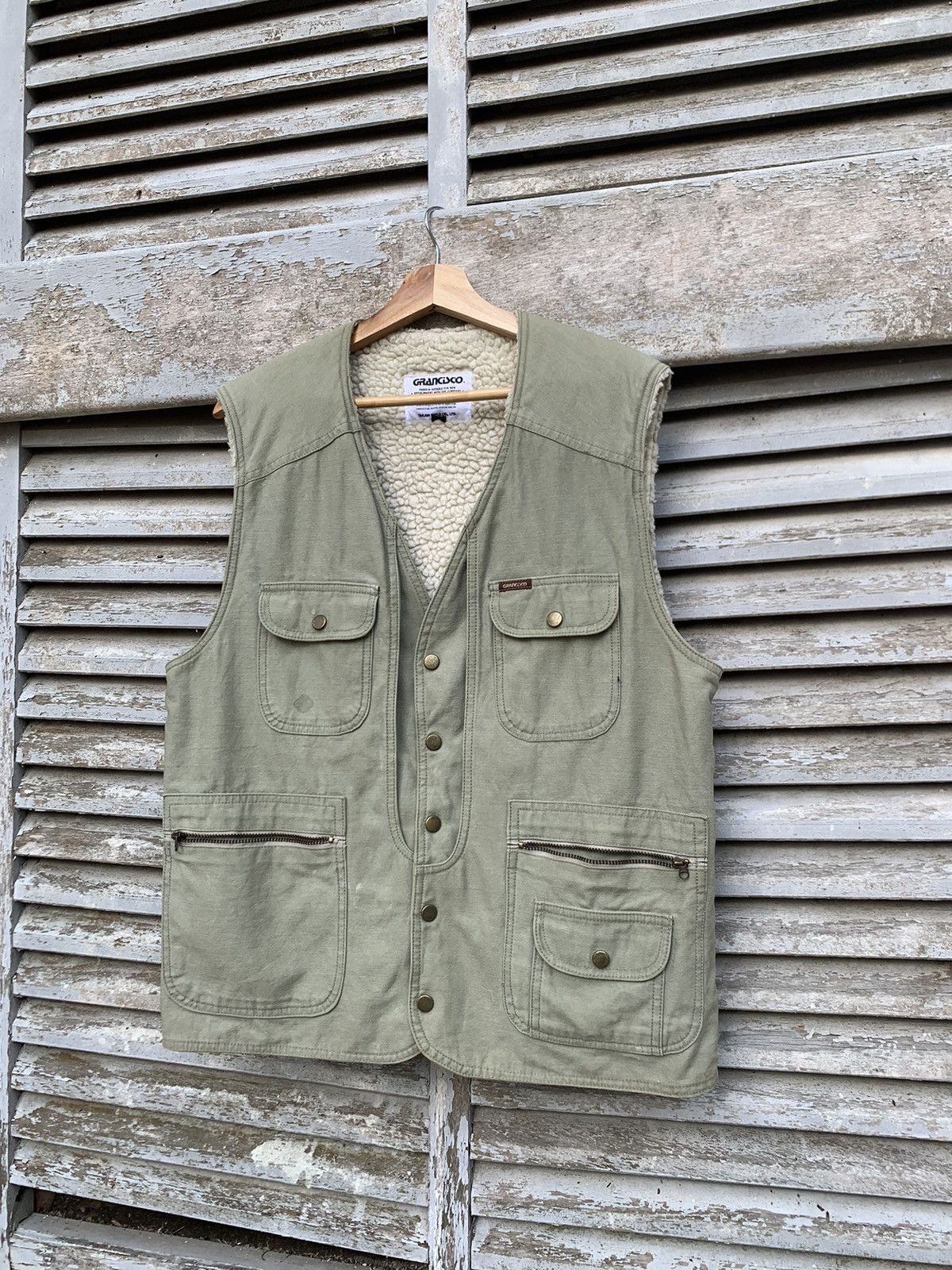 Vintage Vintage Grancisco Fleece Lined Vests By TAKAYA SHOJI CO.LTD Size US L / EU 52-54 / 3 - 2 Thumbnail