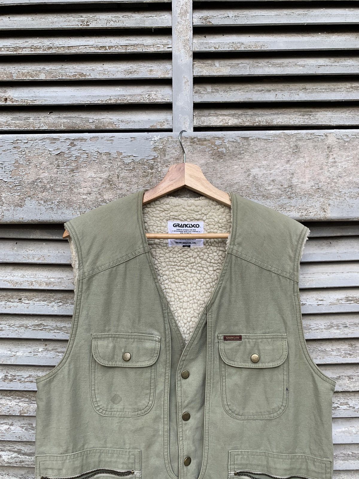 Vintage Vintage Grancisco Fleece Lined Vests By TAKAYA SHOJI CO.LTD Size US L / EU 52-54 / 3 - 4 Thumbnail