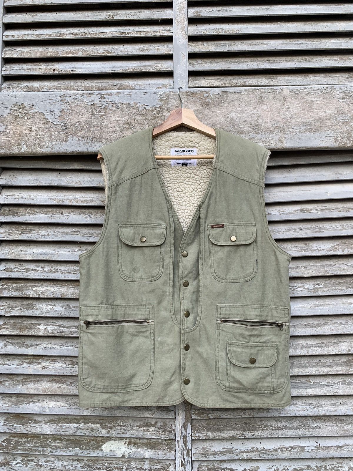 Vintage Vintage Grancisco Fleece Lined Vests By TAKAYA SHOJI CO.LTD Size US L / EU 52-54 / 3 - 1 Thumbnail