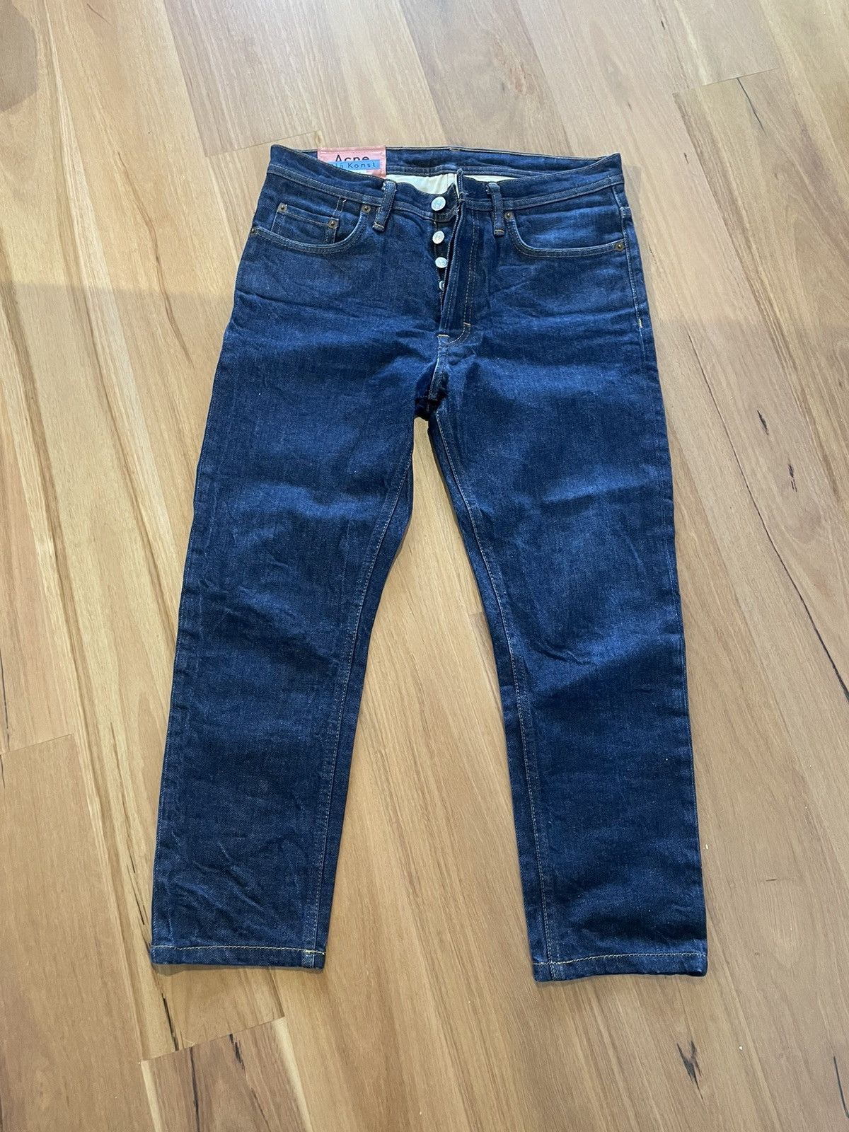 Acne Studios デニム ジーンズ River ACNE STUDIOS】 スリムテーパードジーンズ(RIVER MID BLUE