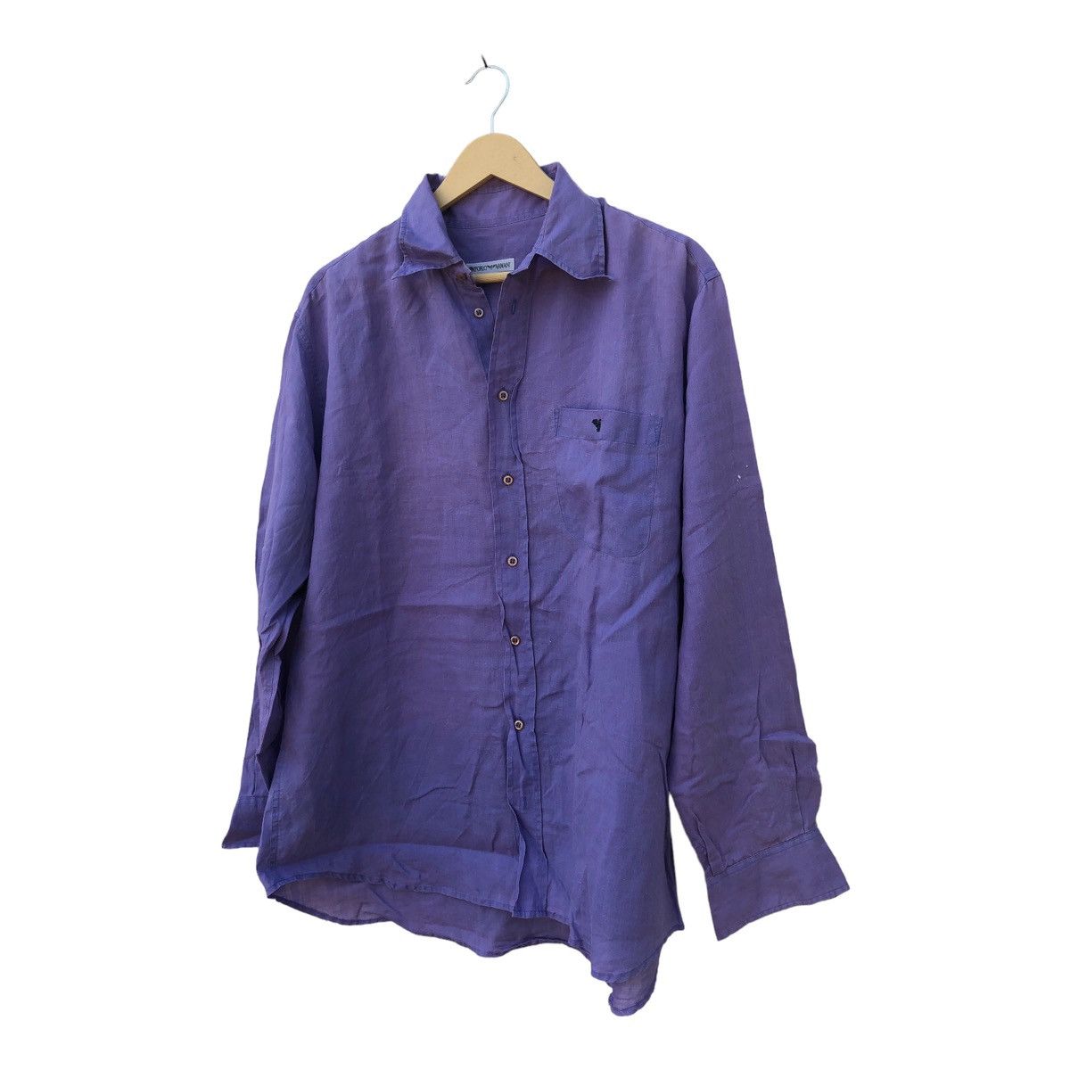 Emporio Armani Emporio Armani T Shirt Button Up Long Sleeve Size US M / EU 48-50 / 2 - 1 Thumbnail