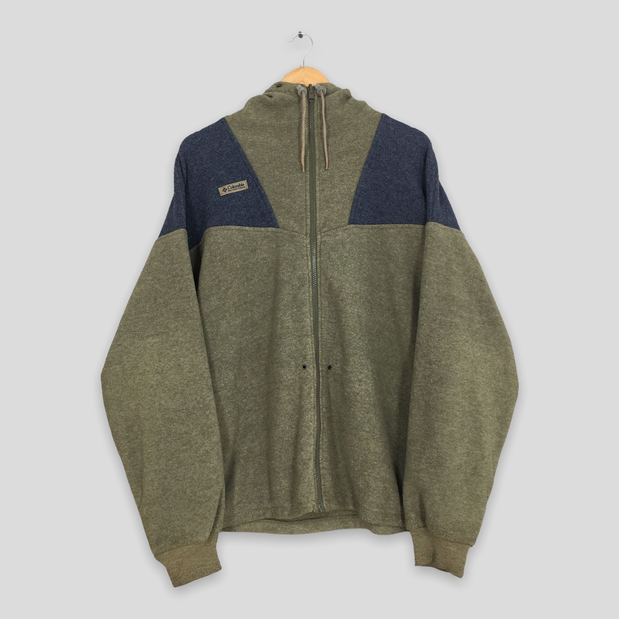 Columbia Vintage Columbia Green Zipper Fleece Hoodies Medium Size US M / EU 48-50 / 2 - 1 Thumbnail