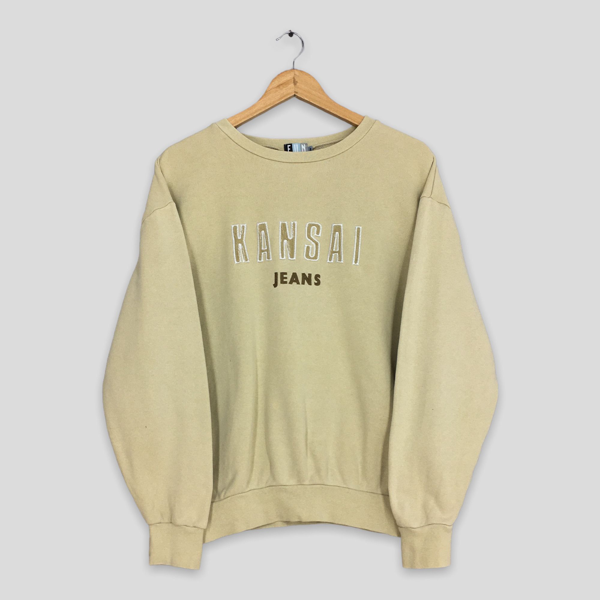 image of Vintage Kansai Man Jeans Japan Sweatshirt Medium in Mustard, Men's