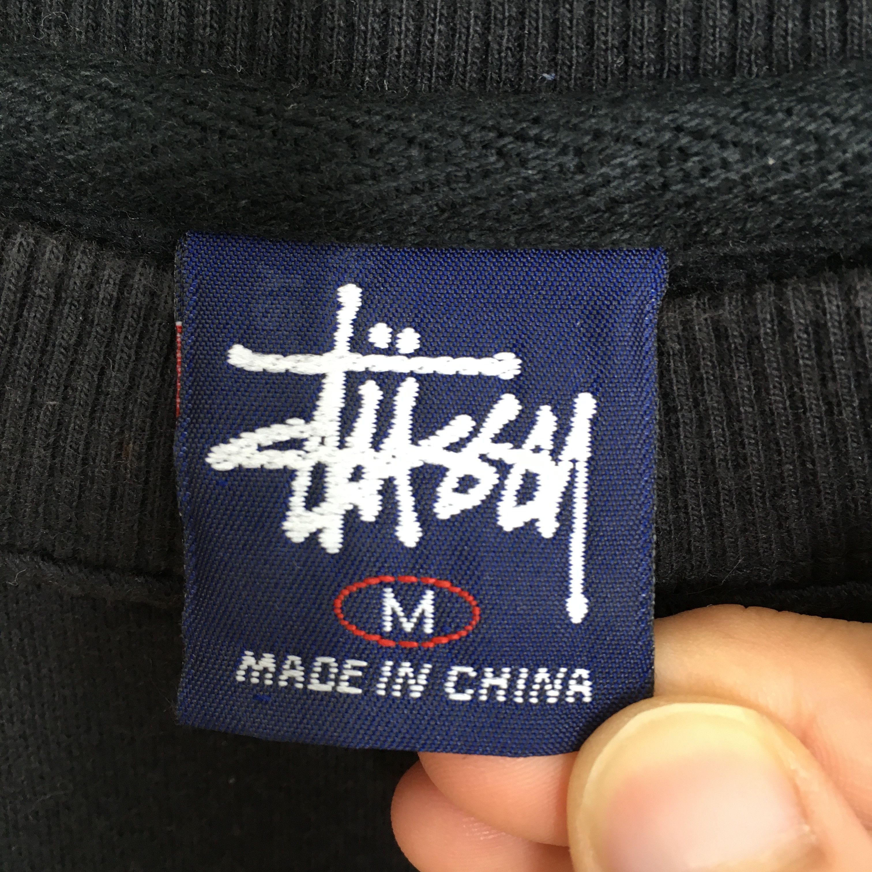 Stussy × Vintage Stussy Usa Sweater Medium Black Vintage Size US M / EU 48-50 / 2 - 7 Thumbnail