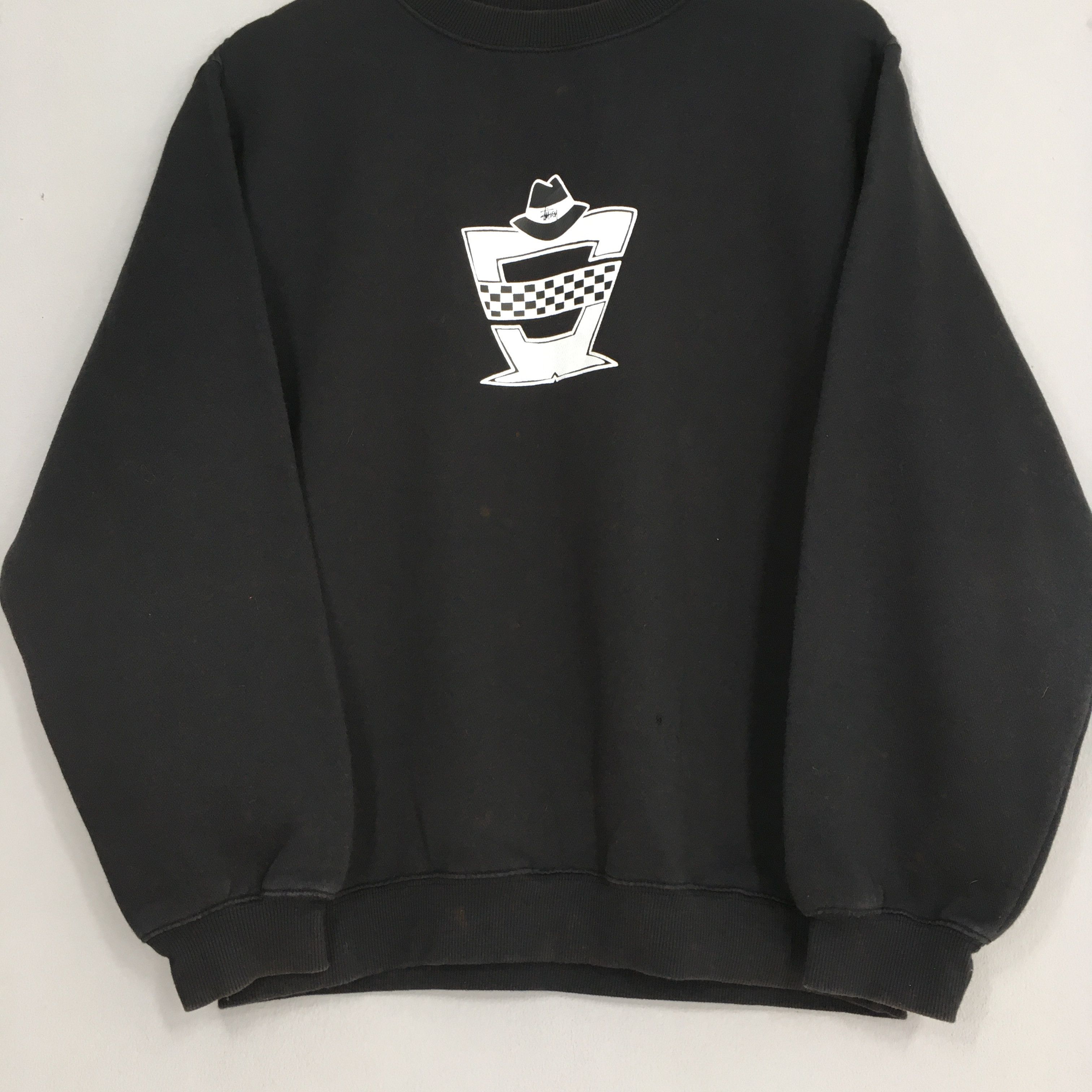 Stussy × Vintage Stussy Usa Sweater Medium Black Vintage Size US M / EU 48-50 / 2 - 3 Thumbnail