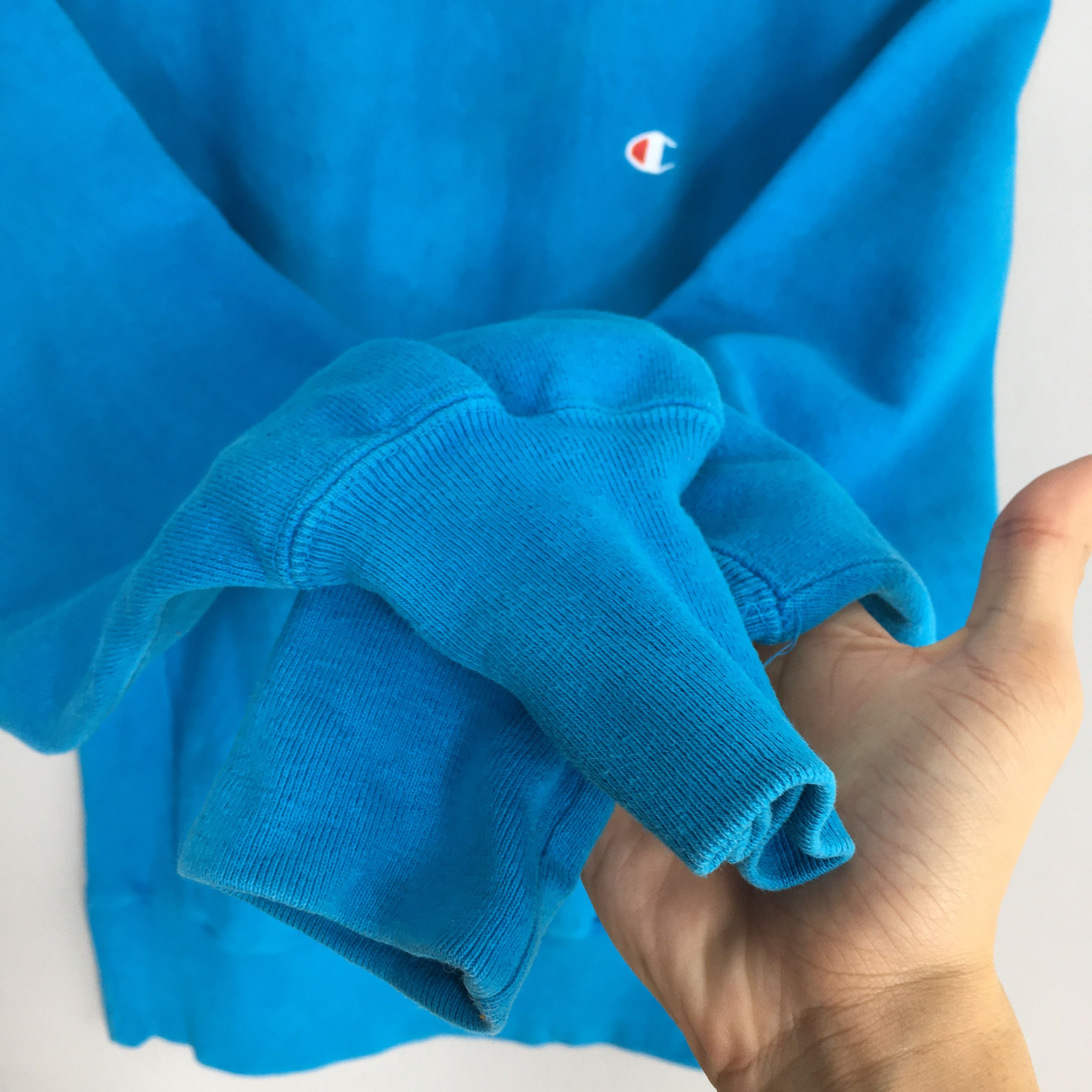 Champion × Vintage Vintage Champion Reverse Weave Ocean Blue Sweatshirt Medium Size US M / EU 48-50 / 2 - 6 Thumbnail