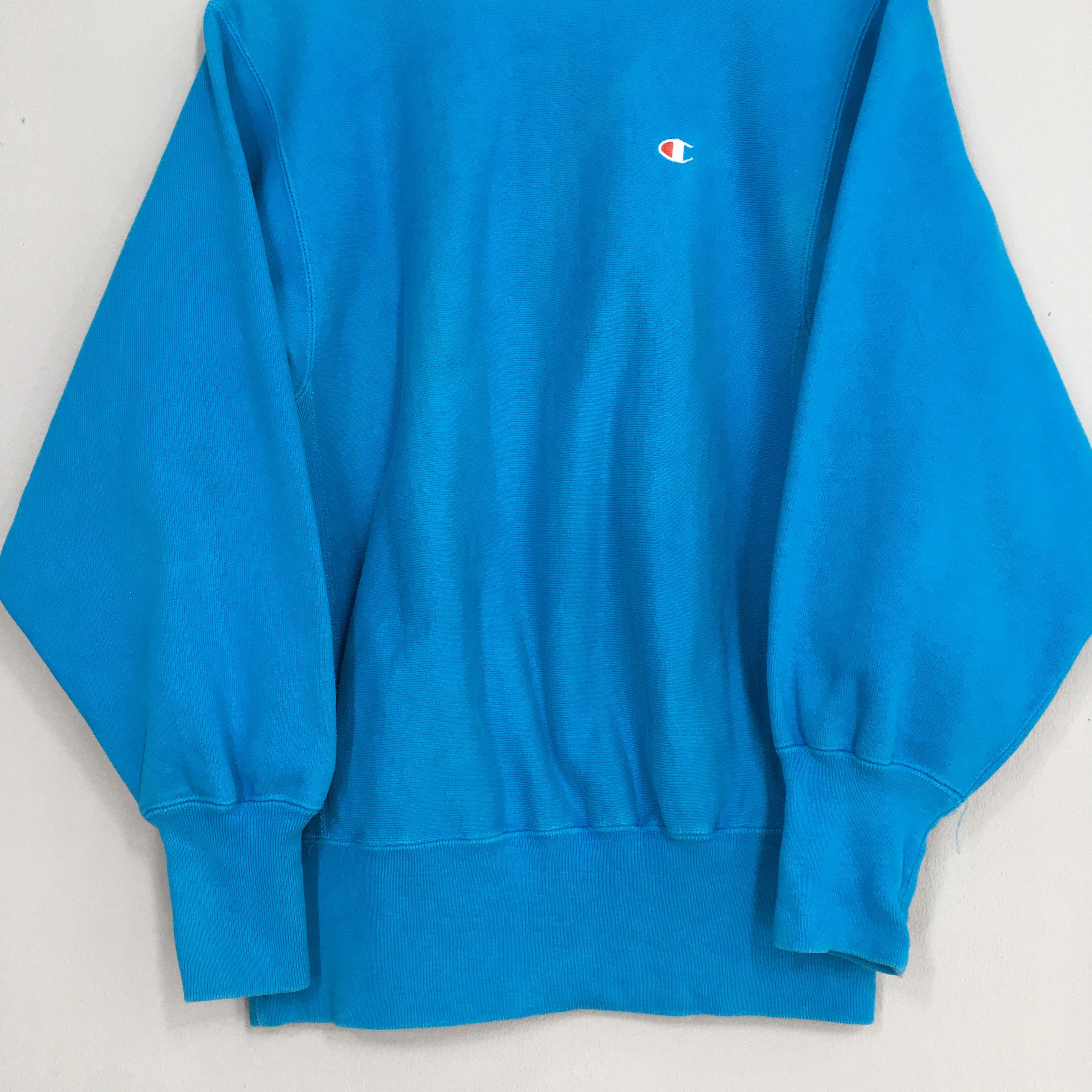 Champion × Vintage Vintage Champion Reverse Weave Ocean Blue Sweatshirt Medium Size US M / EU 48-50 / 2 - 3 Thumbnail