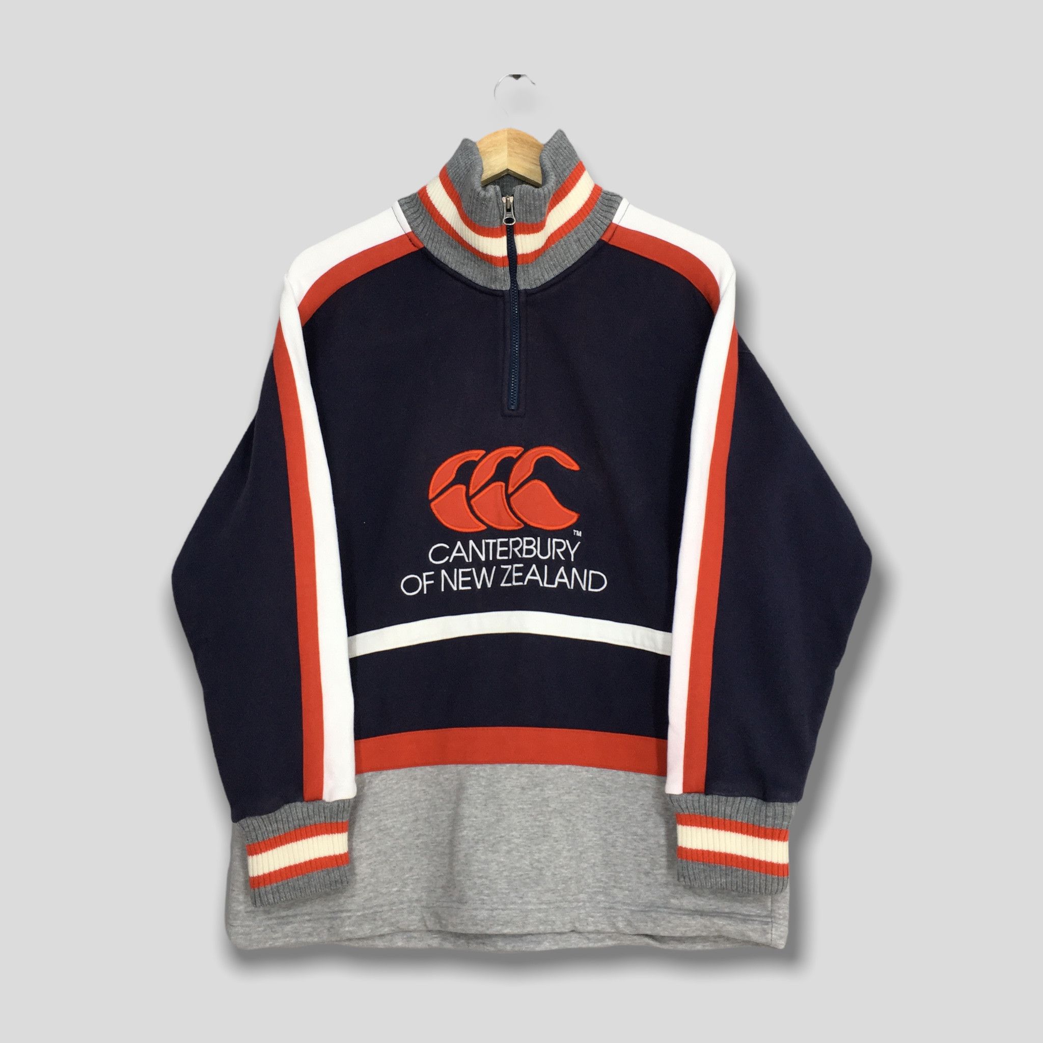 image of Canterbury Of New Zealand Vintage Canterbury Half Zipper Sweatshirt Medium, Men's