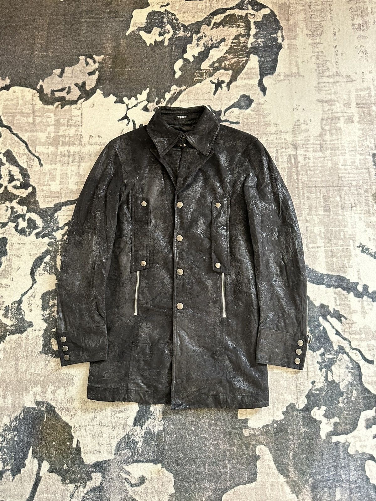 Tornado Mart 00's Tornado Mart Japan moleskin coated parka jacket Size US M / EU 48-50 / 2 - 2 Thumbnail