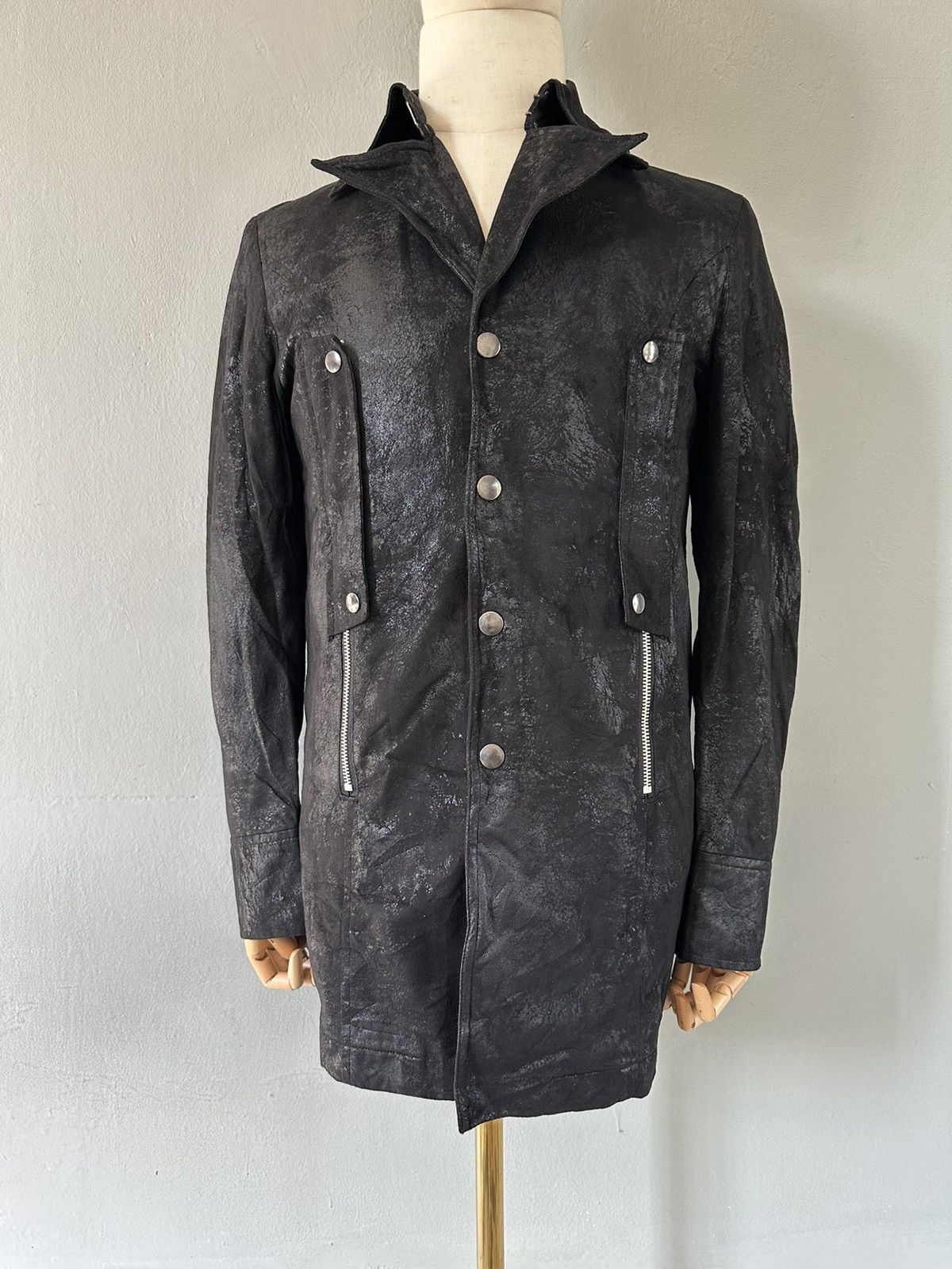 Tornado Mart 00's Tornado Mart Japan moleskin coated parka jacket Size US M / EU 48-50 / 2 - 14 Thumbnail