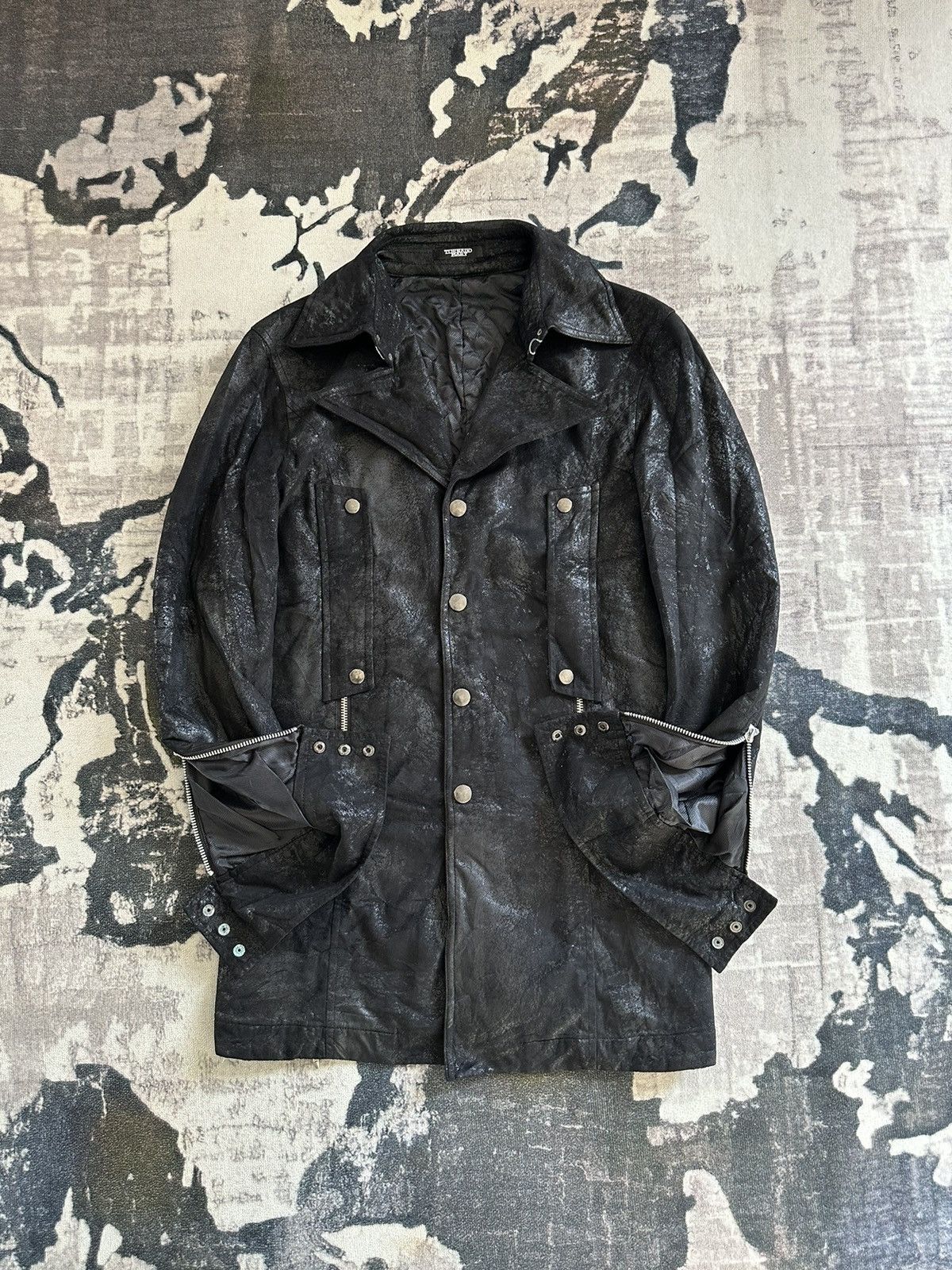 Tornado Mart 00's Tornado Mart Japan moleskin coated parka jacket Size US M / EU 48-50 / 2 - 1 Thumbnail