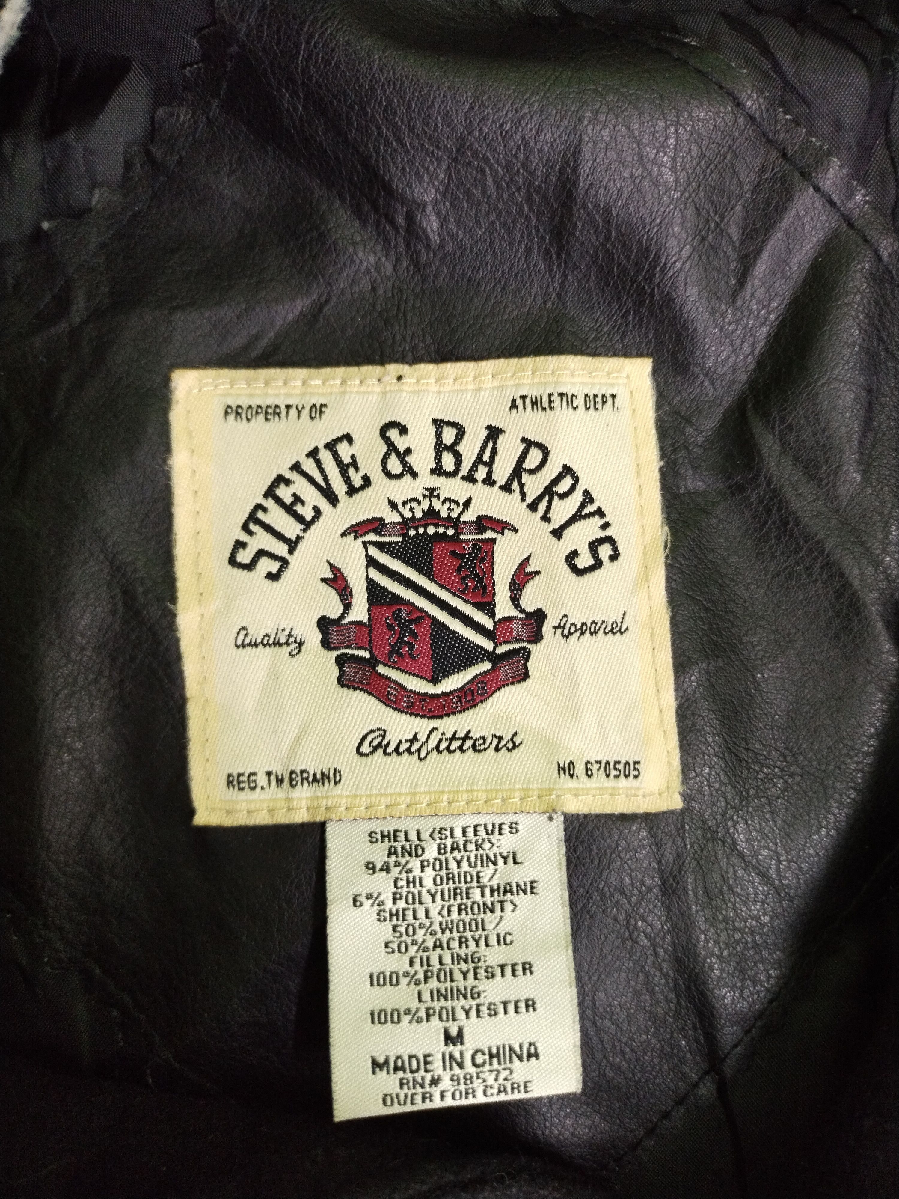 Steve And Barrys VINTAGE STEVE AND BARRYS RIKERS ISLAND RAVEN BOMBER JACKET Size US M / EU 48-50 / 2 - 13 Thumbnail