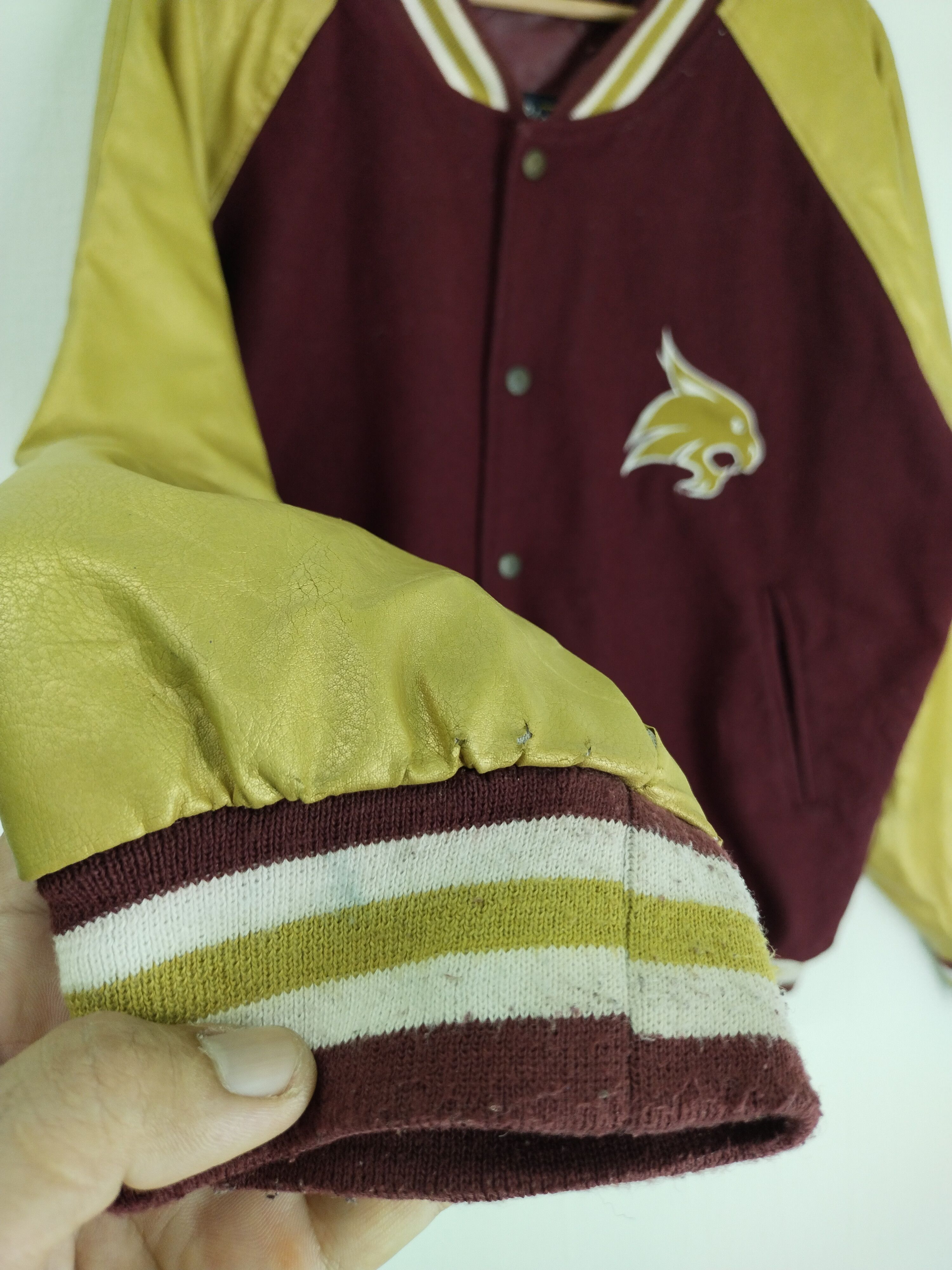 Steve And Barrys × Vintage VINTAGE LION TEXAS STATE VARSITY JACKET Size US M / EU 48-50 / 2 - 6 Thumbnail