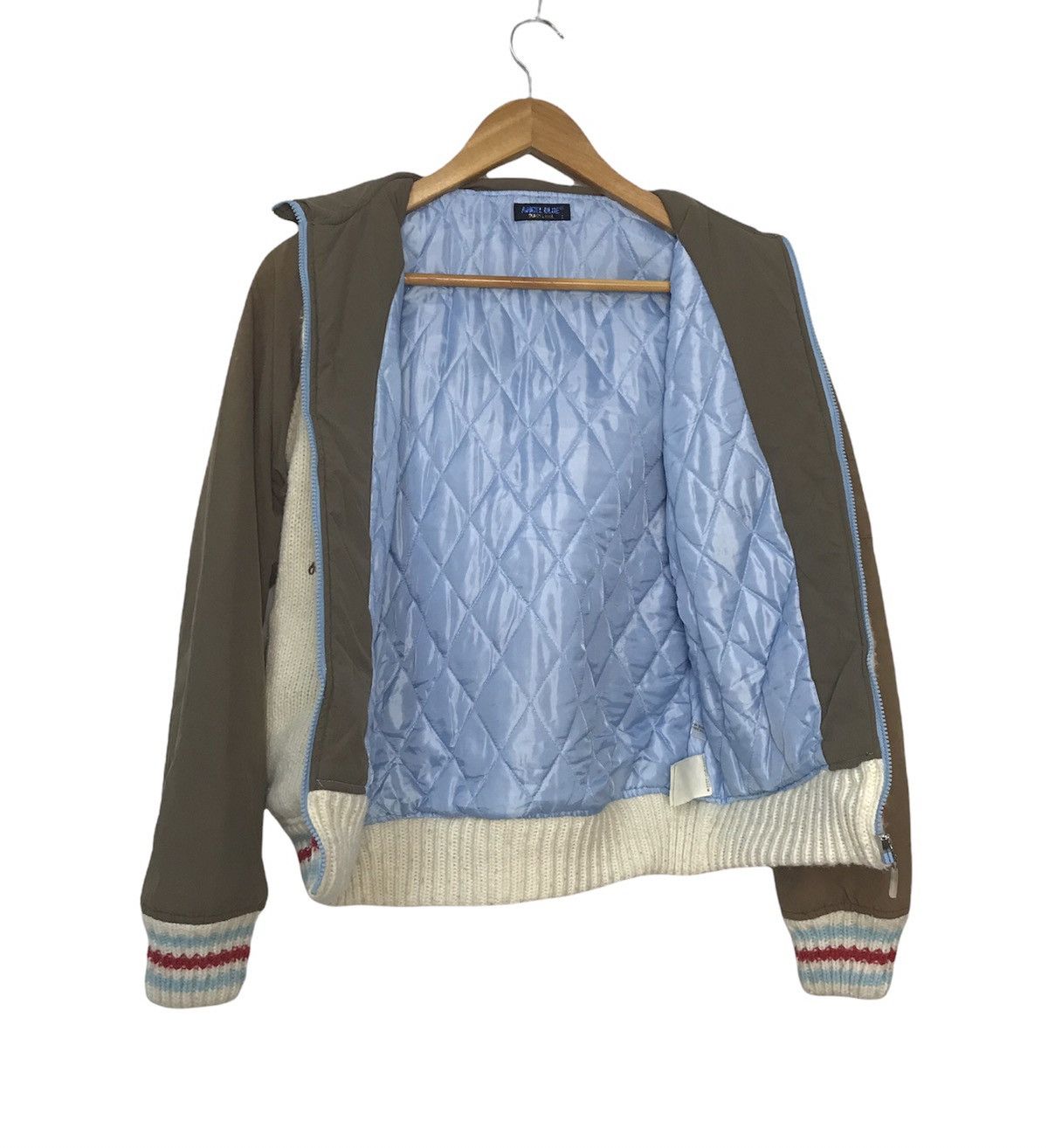 Japanese Brand × Vintage ANGEL BLUE SUPER LABEL KNITWEAR JACKET Size US S / EU 44-46 / 1 - 2 Thumbnail