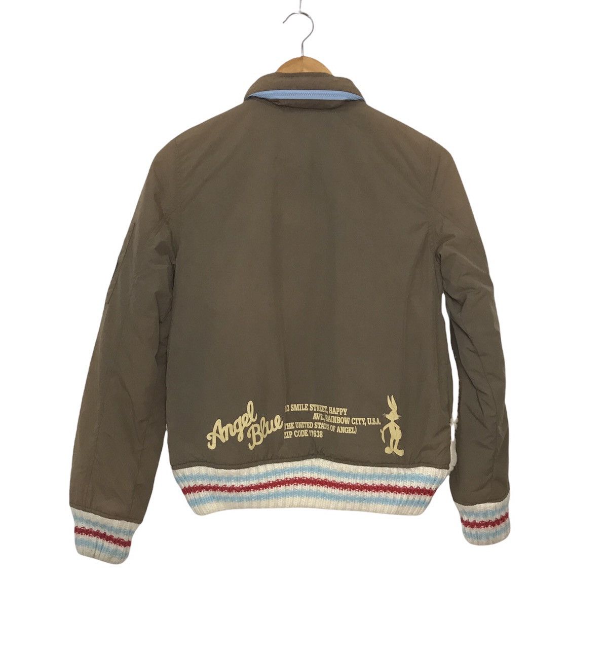 Japanese Brand × Vintage ANGEL BLUE SUPER LABEL KNITWEAR JACKET Size US S / EU 44-46 / 1 - 3 Thumbnail