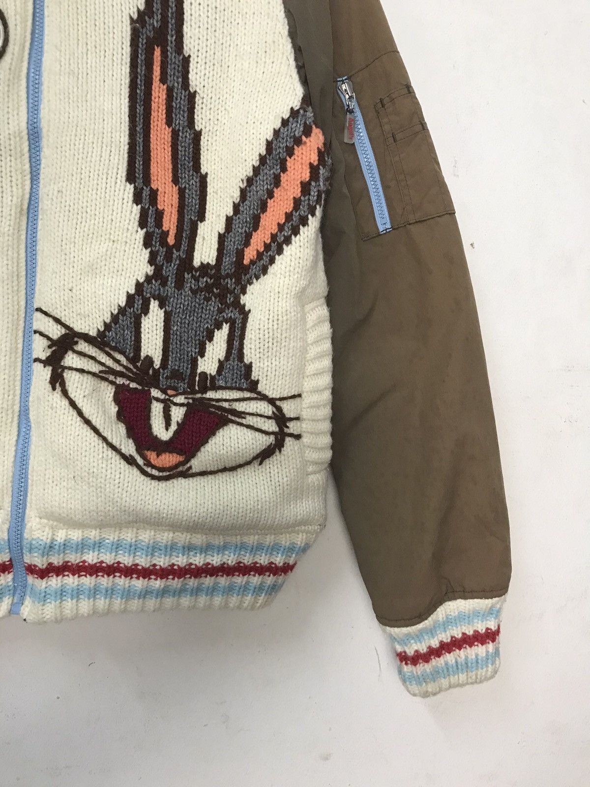 Japanese Brand × Vintage ANGEL BLUE SUPER LABEL KNITWEAR JACKET Size US S / EU 44-46 / 1 - 5 Thumbnail