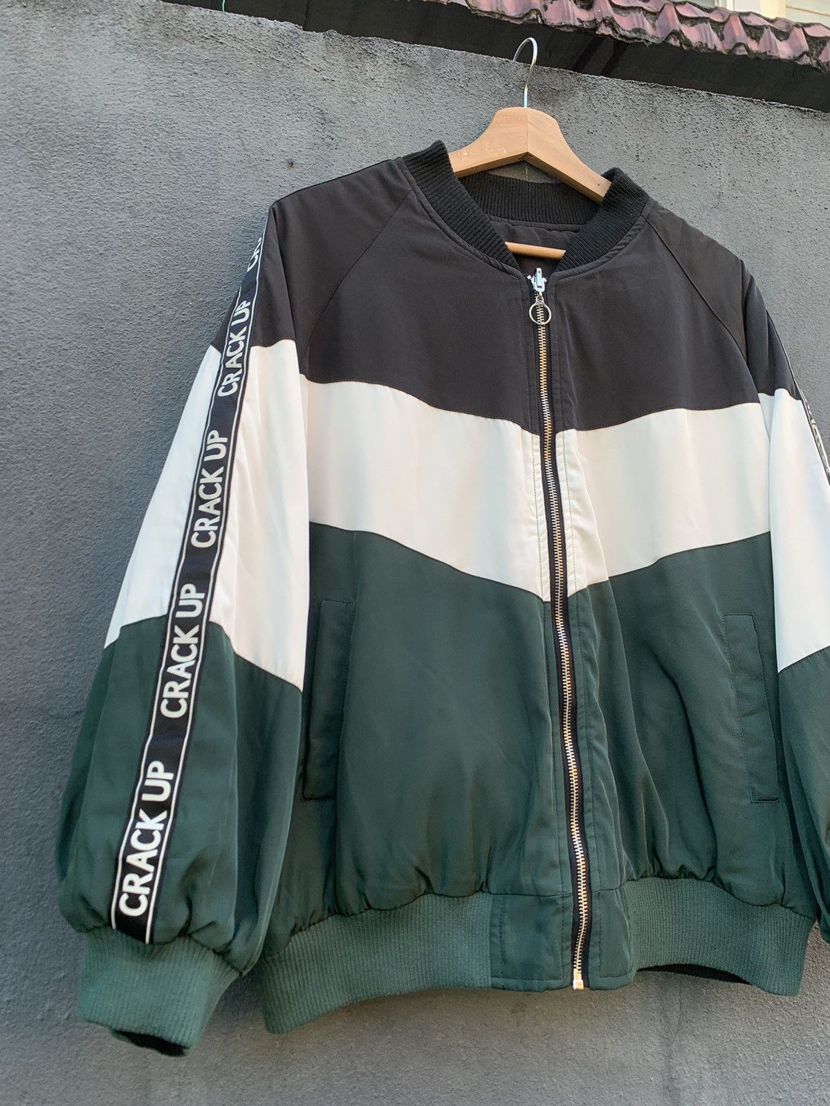 Japanese Brand 👹Private Pause Crack Up Baggy Reversible Bomber Jacket Size US L / EU 52-54 / 3 - 3 Thumbnail