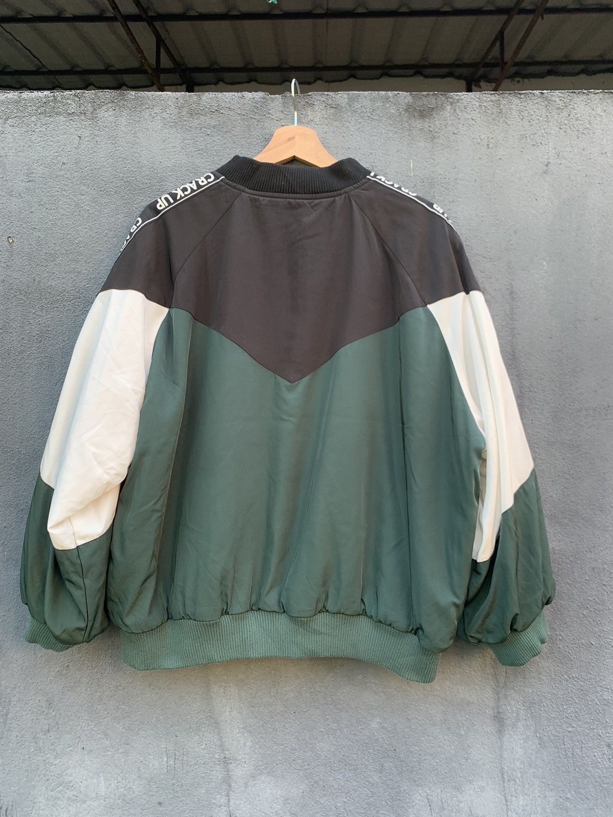 Japanese Brand 👹Private Pause Crack Up Baggy Reversible Bomber Jacket Size US L / EU 52-54 / 3 - 5 Thumbnail