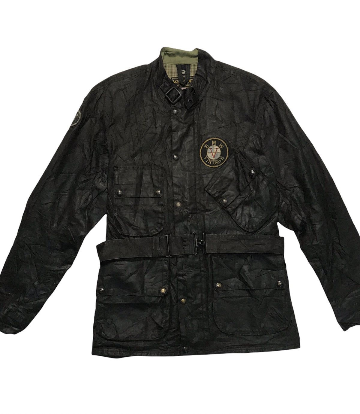 Vanson Leathers VANSON LEATHER WITH LOGO BMW VINTAGE WAXED JACKET Size US M / EU 48-50 / 2 - 3 Thumbnail
